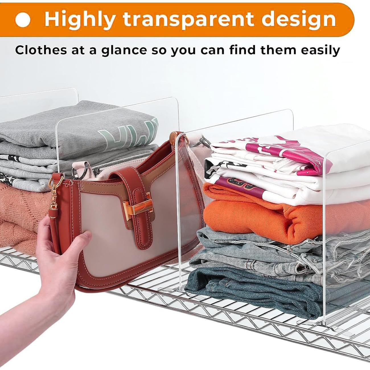 Divisores de Estante Ajustables DOLRRCM - Conjunto de 4
