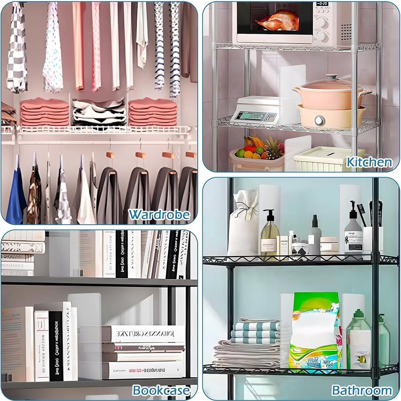 Divisores de Estante Ajustables DOLRRCM - Conjunto de 4