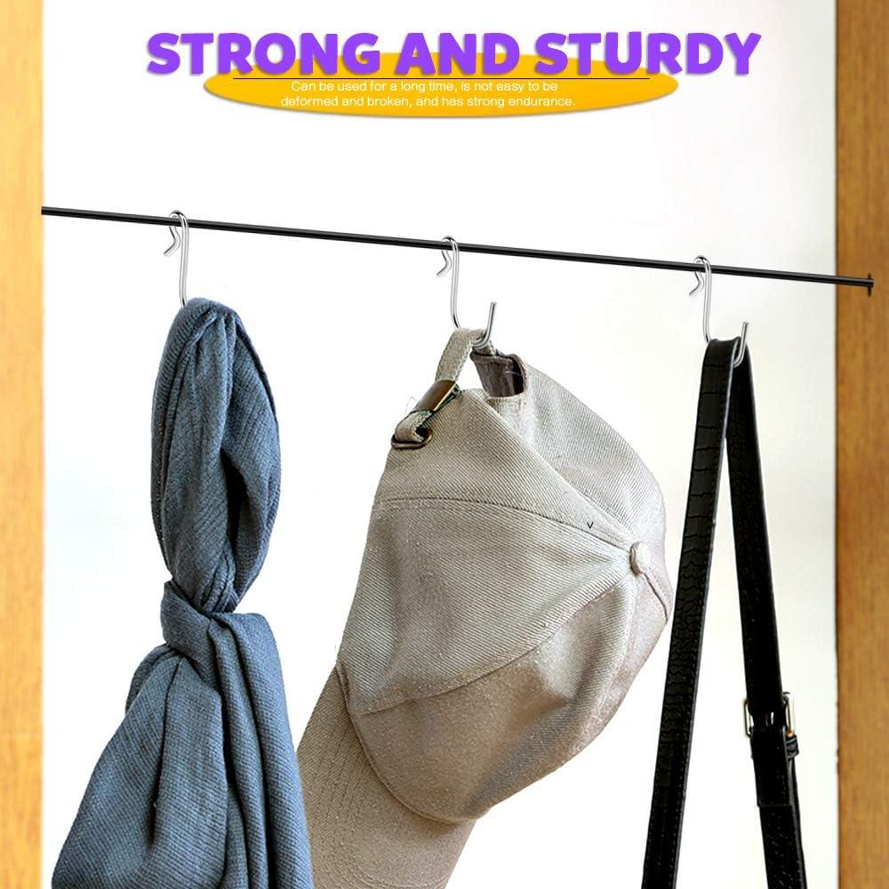 Ganchos en S de Acero Inoxidable HNYYZL - 20 Unidades Alta Resistencia