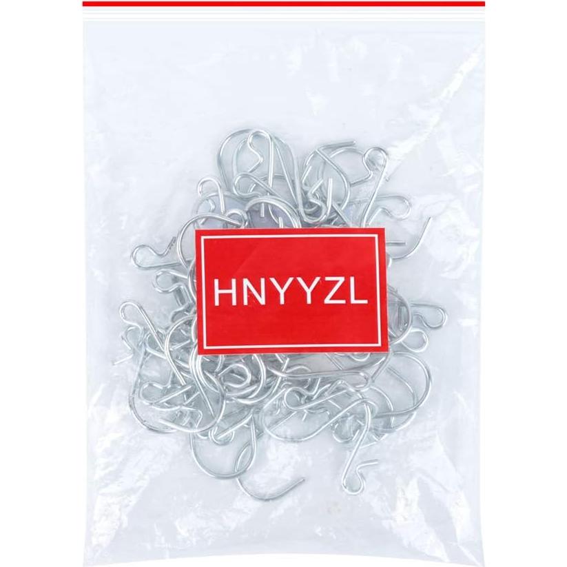 Ganchos en S de Acero Inoxidable HNYYZL - 20 Unidades Alta Resistencia