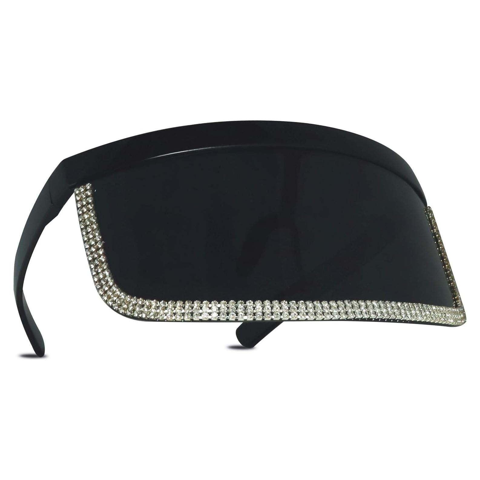 Gafas de sol ShadyVEU UV400 con escudo facial y strass