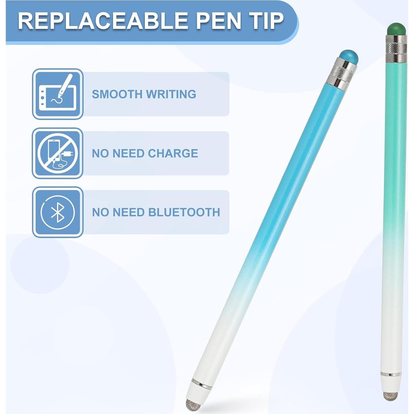 Bolígrafos Stylus PATIKIL 2 Pcs Alta Sensibilidad Pantallas Táctiles