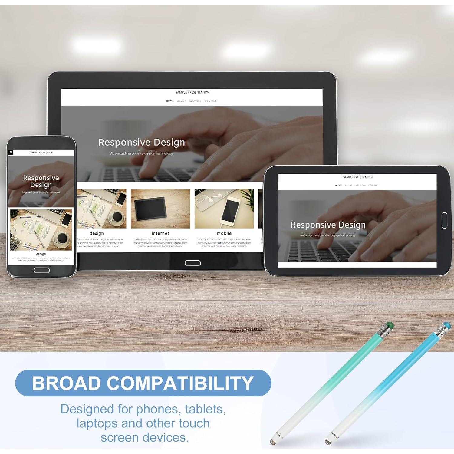 Bolígrafos Stylus PATIKIL 2 Pcs Alta Sensibilidad Pantallas Táctiles