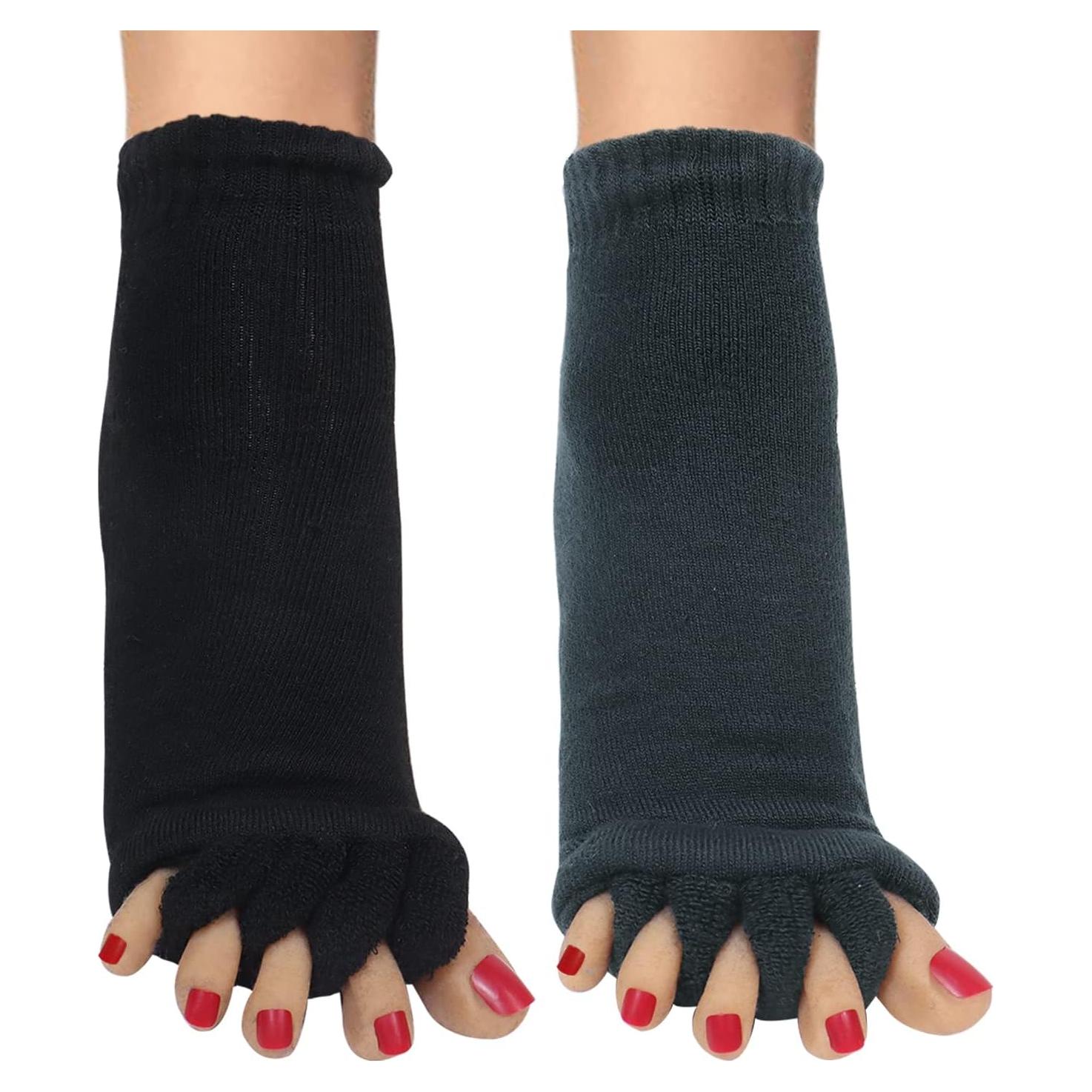 Calcetines Separadores de Dedos Klmnop para Mujeres - 2 Pares