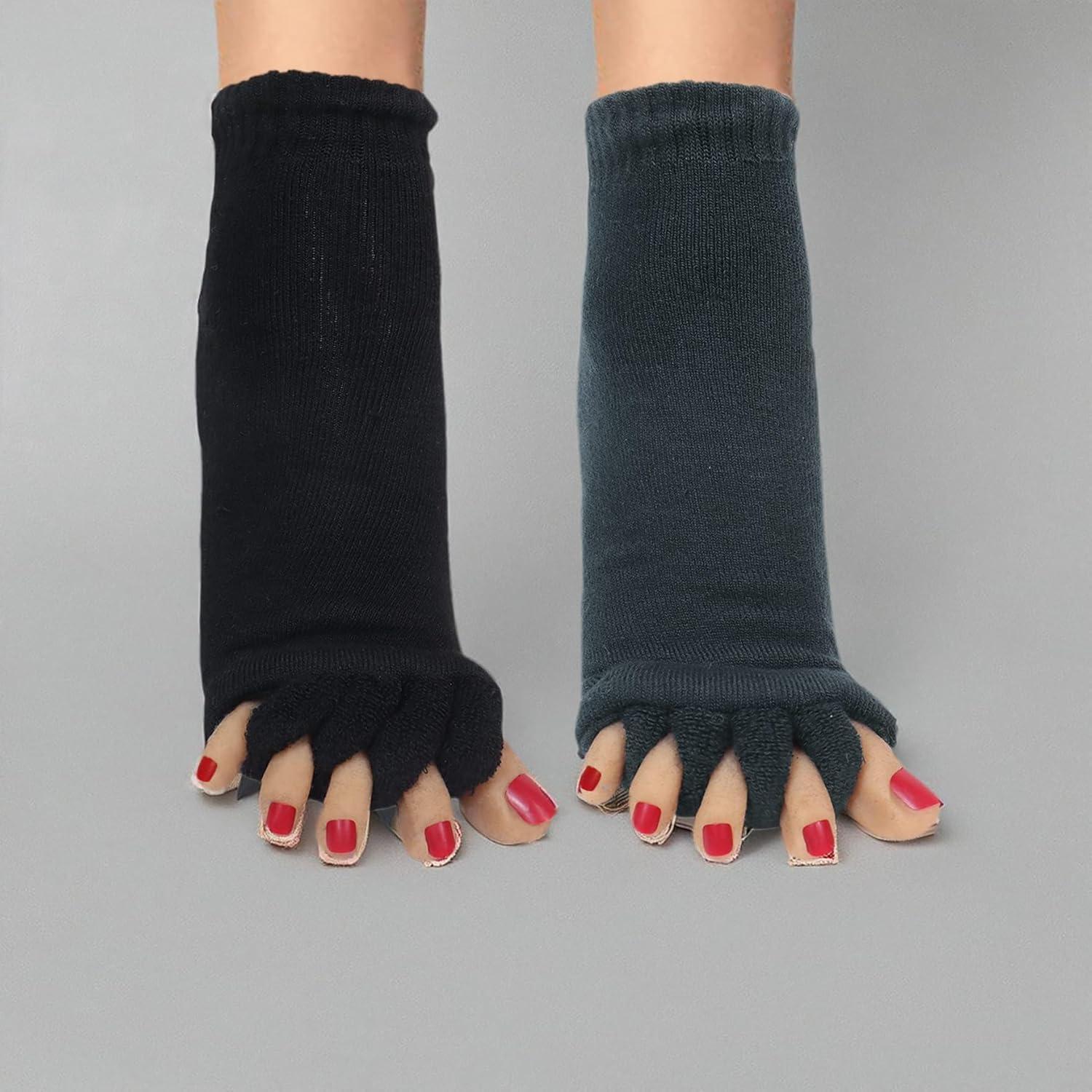 Calcetines Separadores de Dedos Klmnop para Mujeres - 2 Pares