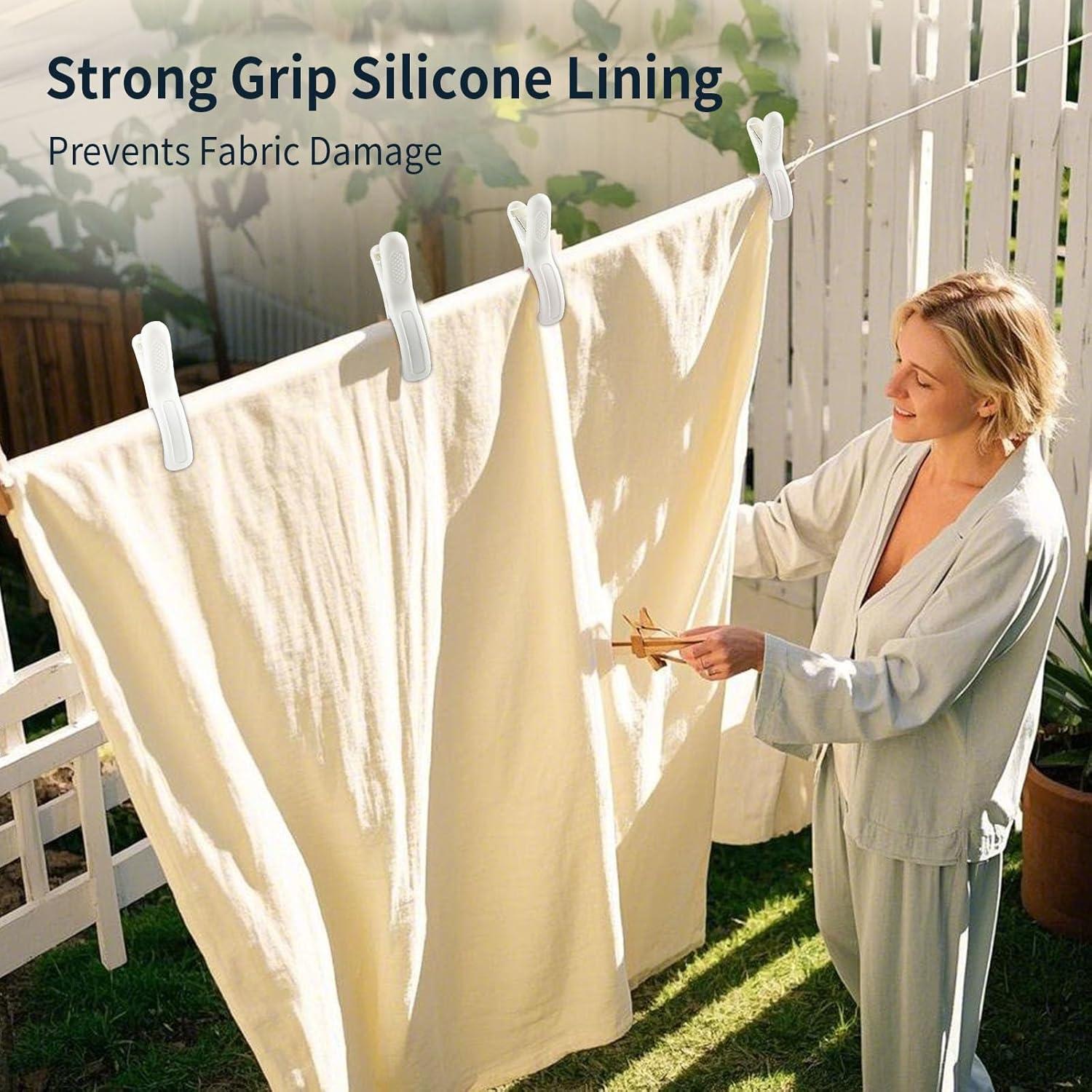 Paquete de 12 Clips para Toallas de Playa KEYBOO - Extra Grandes