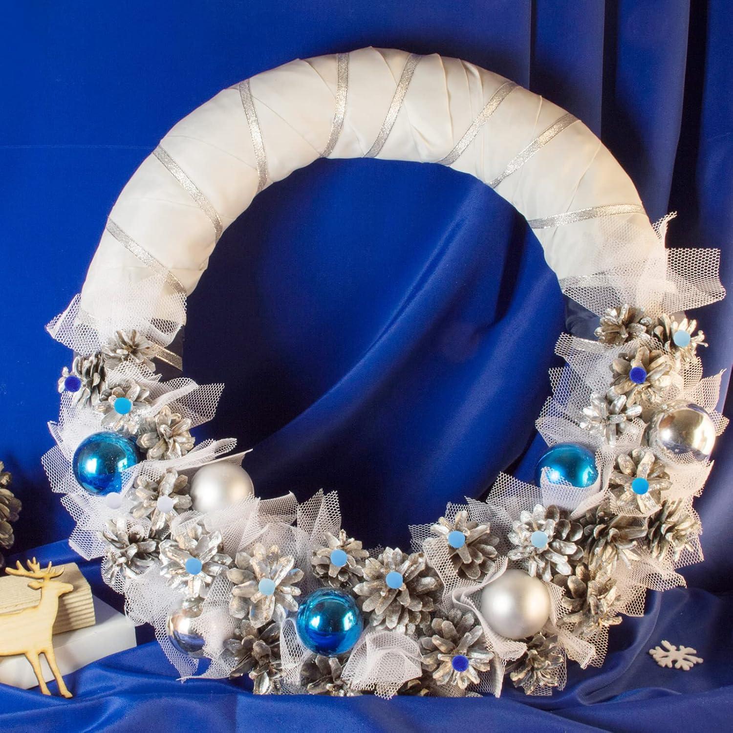 Pompones de Manualidades Tegeme 2000 Piezas 1 cm Azul