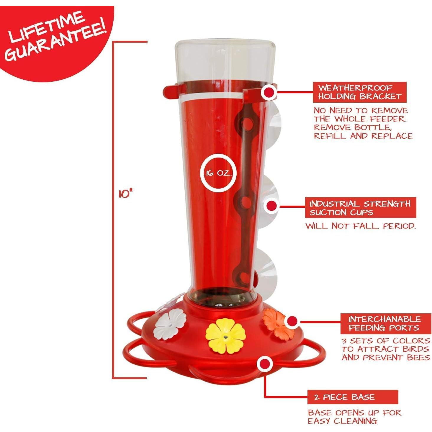 Alimentador de Colibríes Nature Anywhere 710 ml A Prueba de Fugas