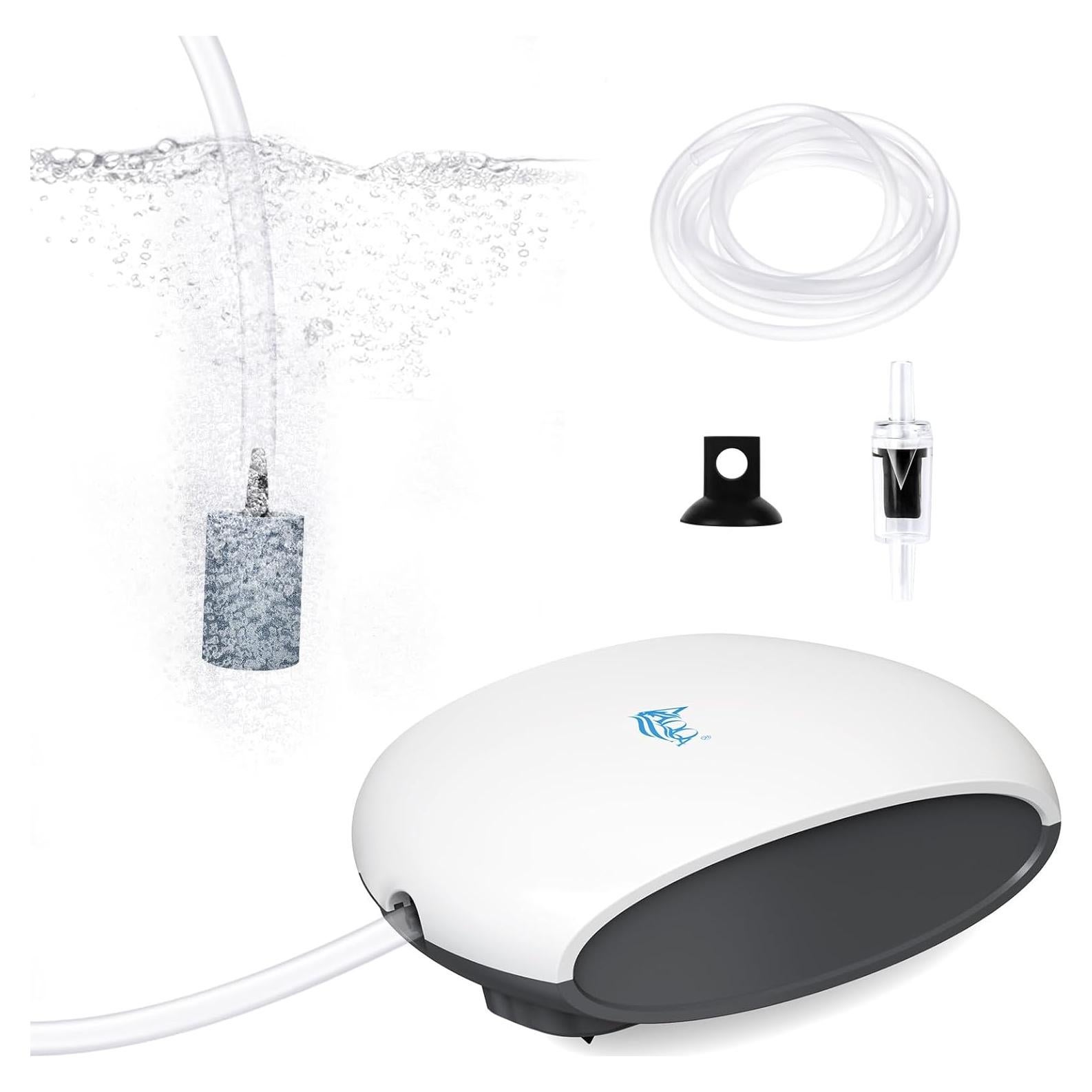 Bomba de Aire Silenciosa AQQA 3W para Acuario hasta 605L