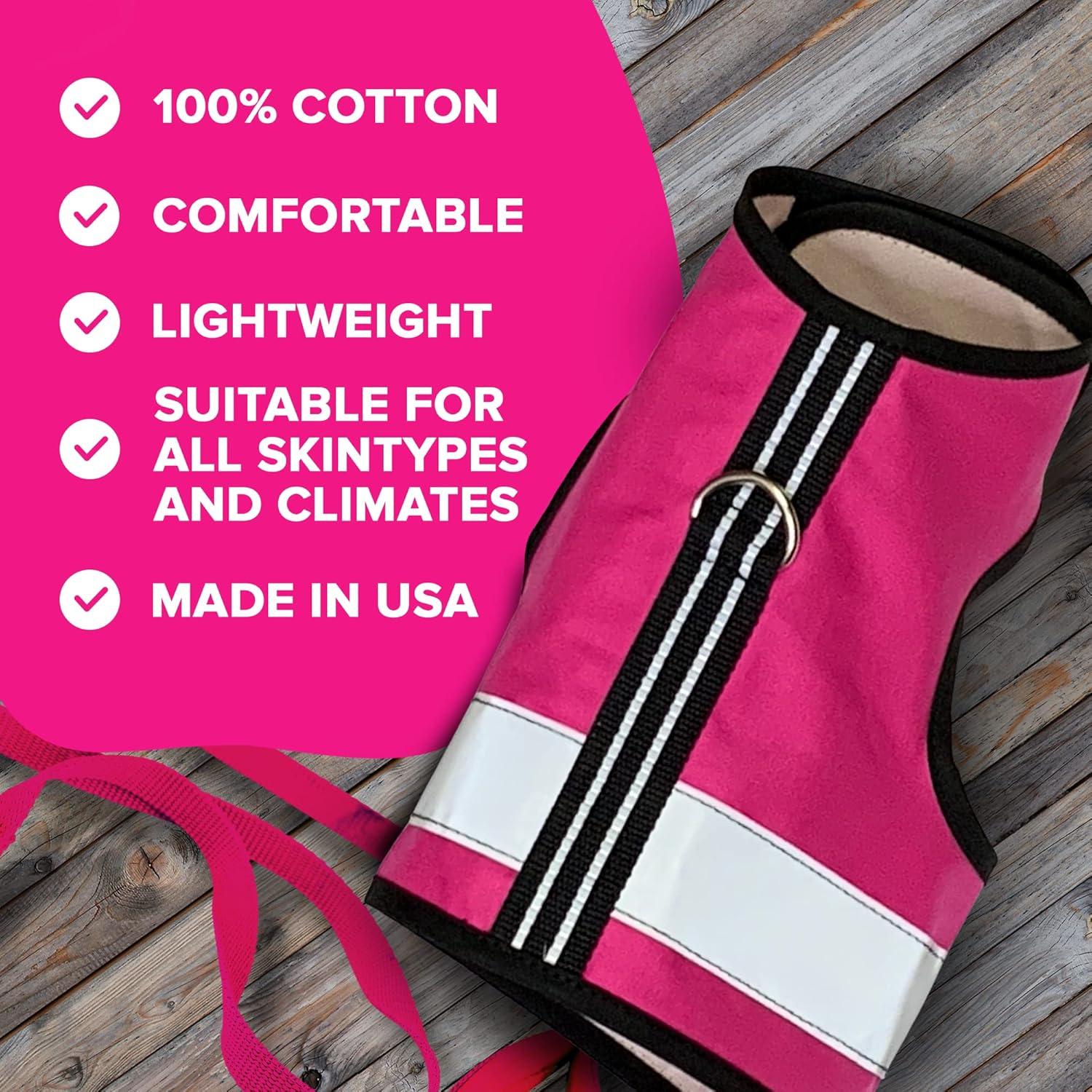 Arnés Reflectante para Gatos Crazy K Farm - Rosa XS