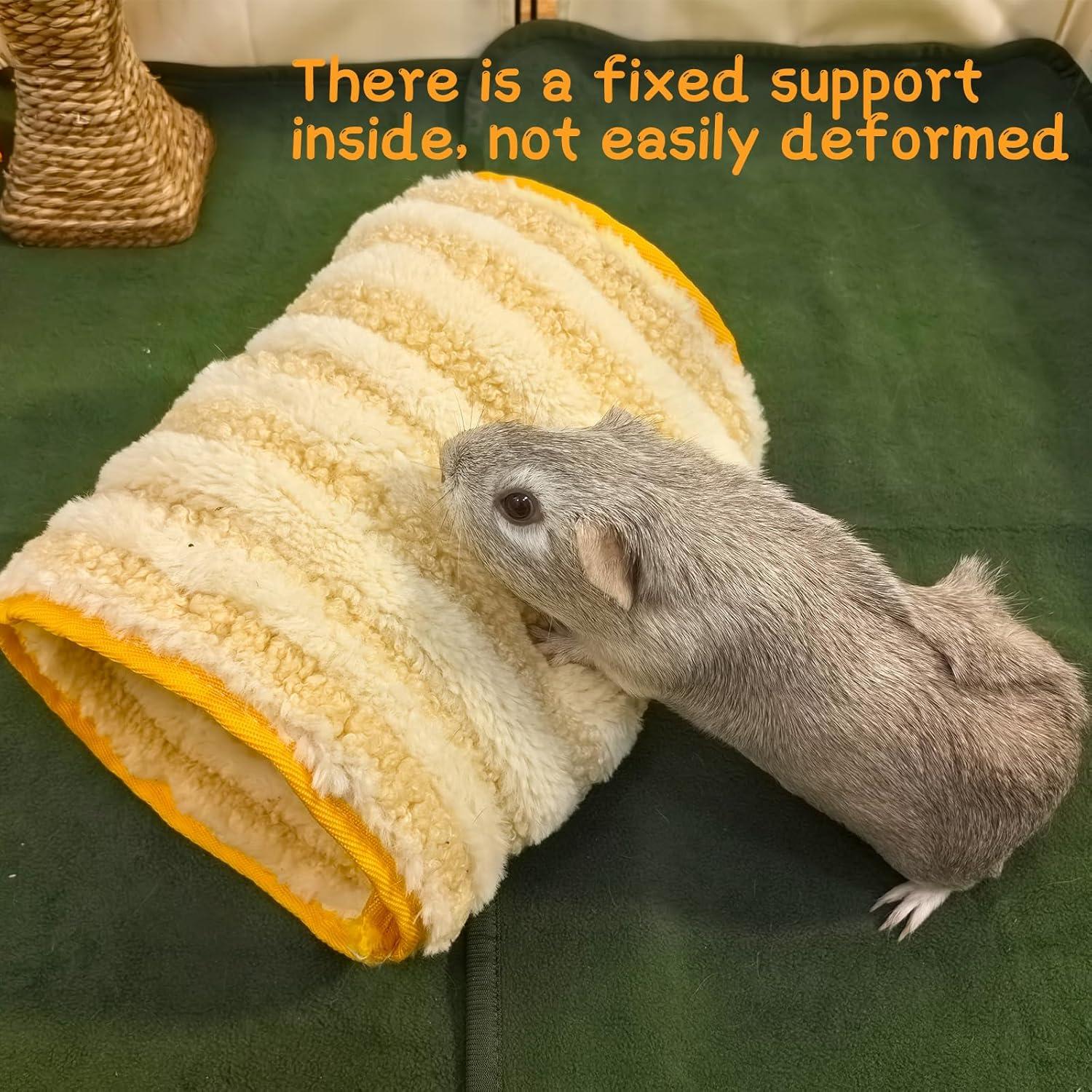 Túnel de Felpa para Mascotas Pequeñas FEGPIG 30x15 cm Amarillo