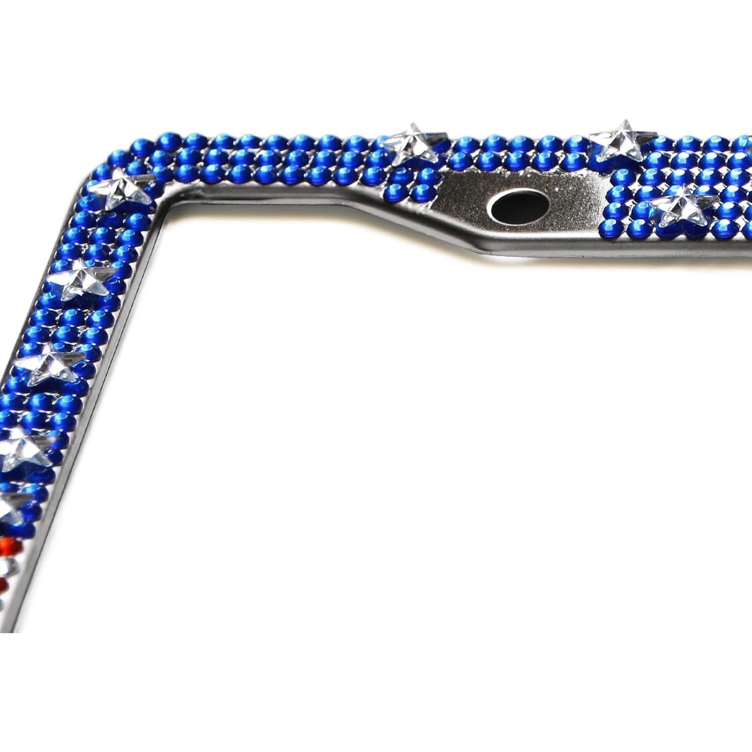 Marco de Placa de Licencia Bling ZukMi Americana 2 Piezas