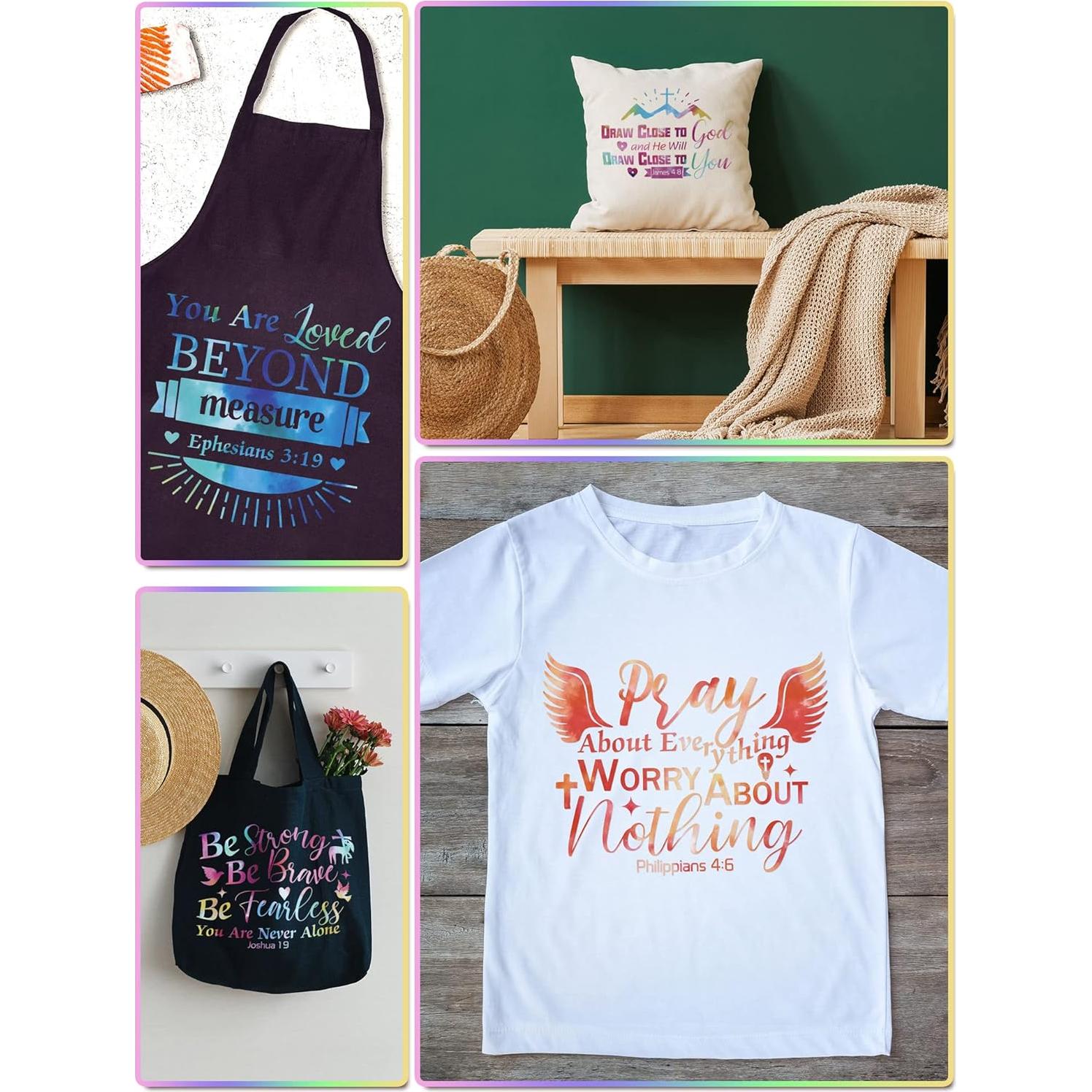 Calcomanías de Planchar Laumoi - 6 Pzs Versículo Bíblico