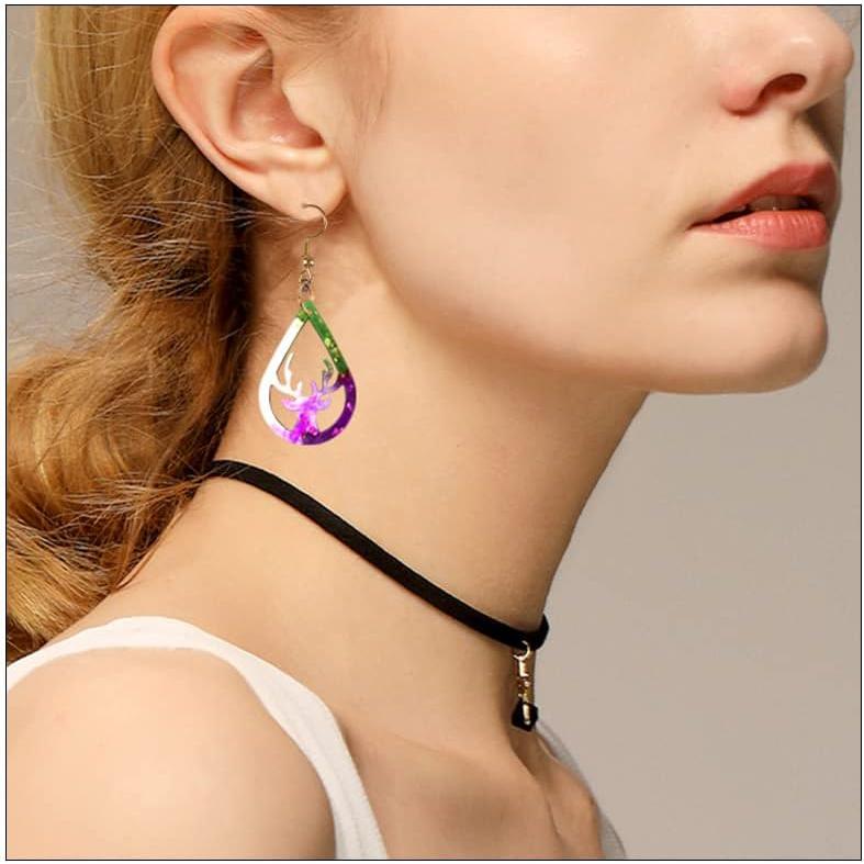 Moldes de Silicona para Pendientes de Navidad DIY - Genérico