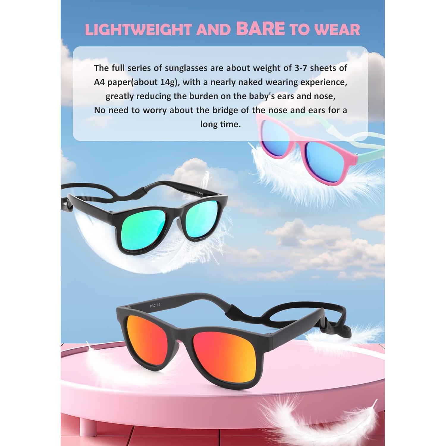 Gafas de sol para bebé AZorb polarizadas UV400 con correa