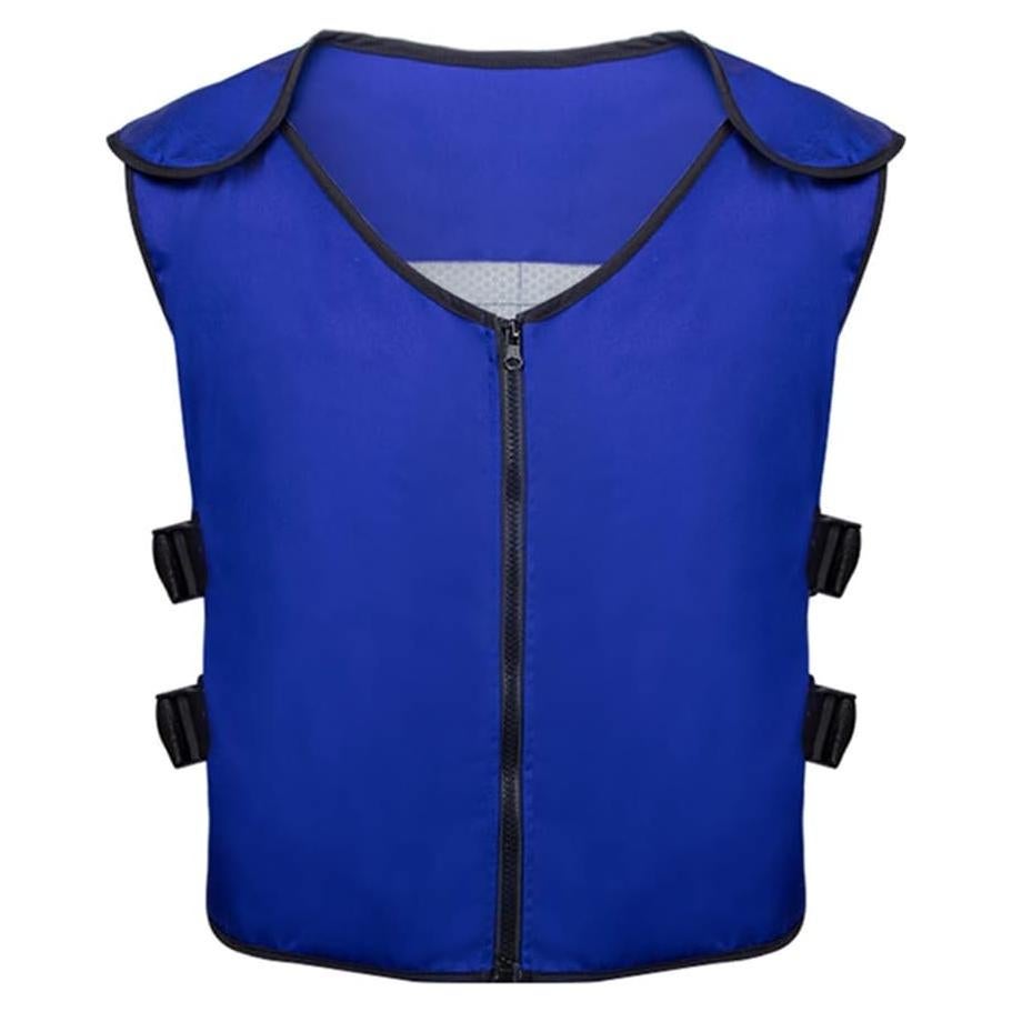 Chaleco Refrigerante Unisex Azul con 20 Paquetes de Hielo