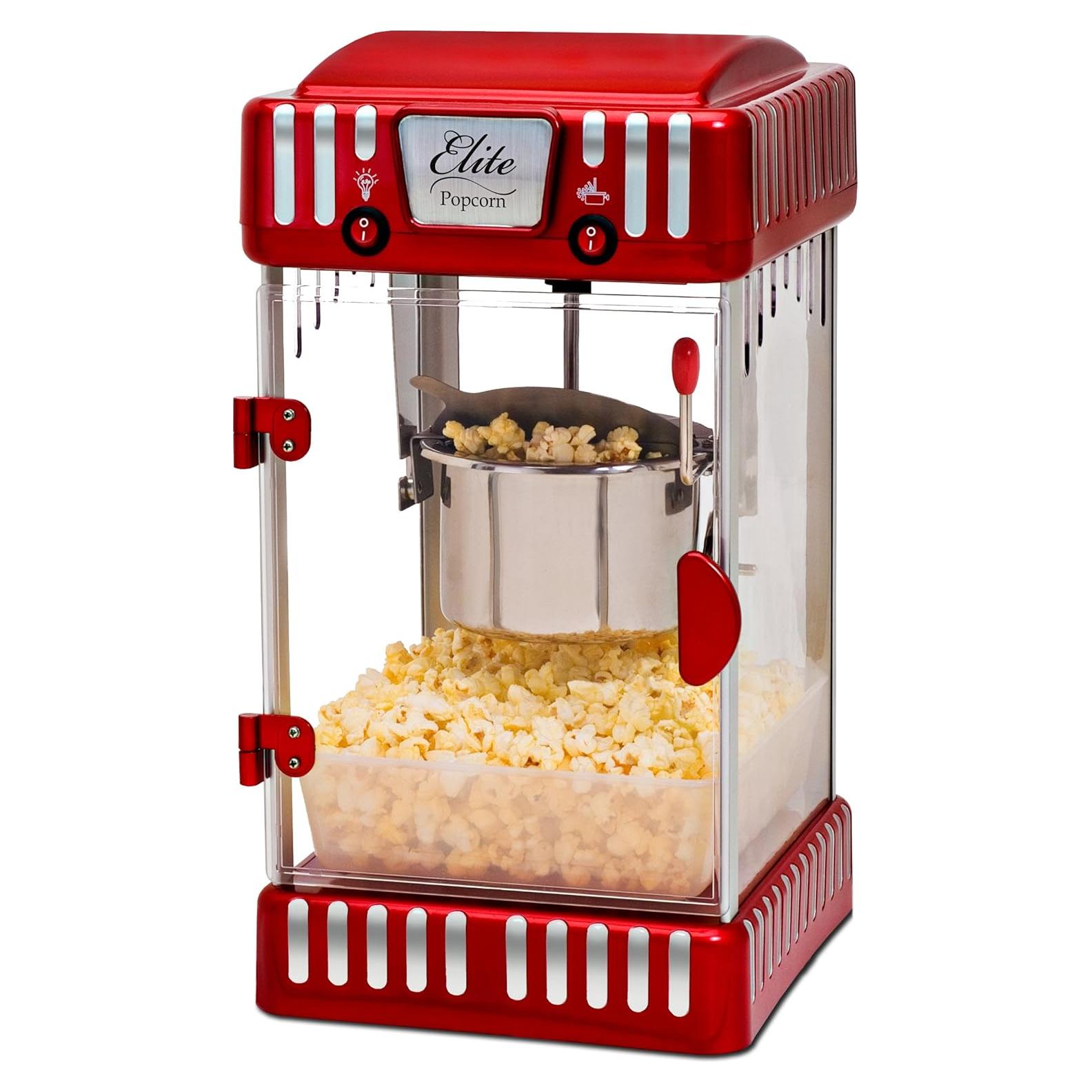 Máquina de Palomitas Elite Gourmet EPM-250 Retro 3.79L