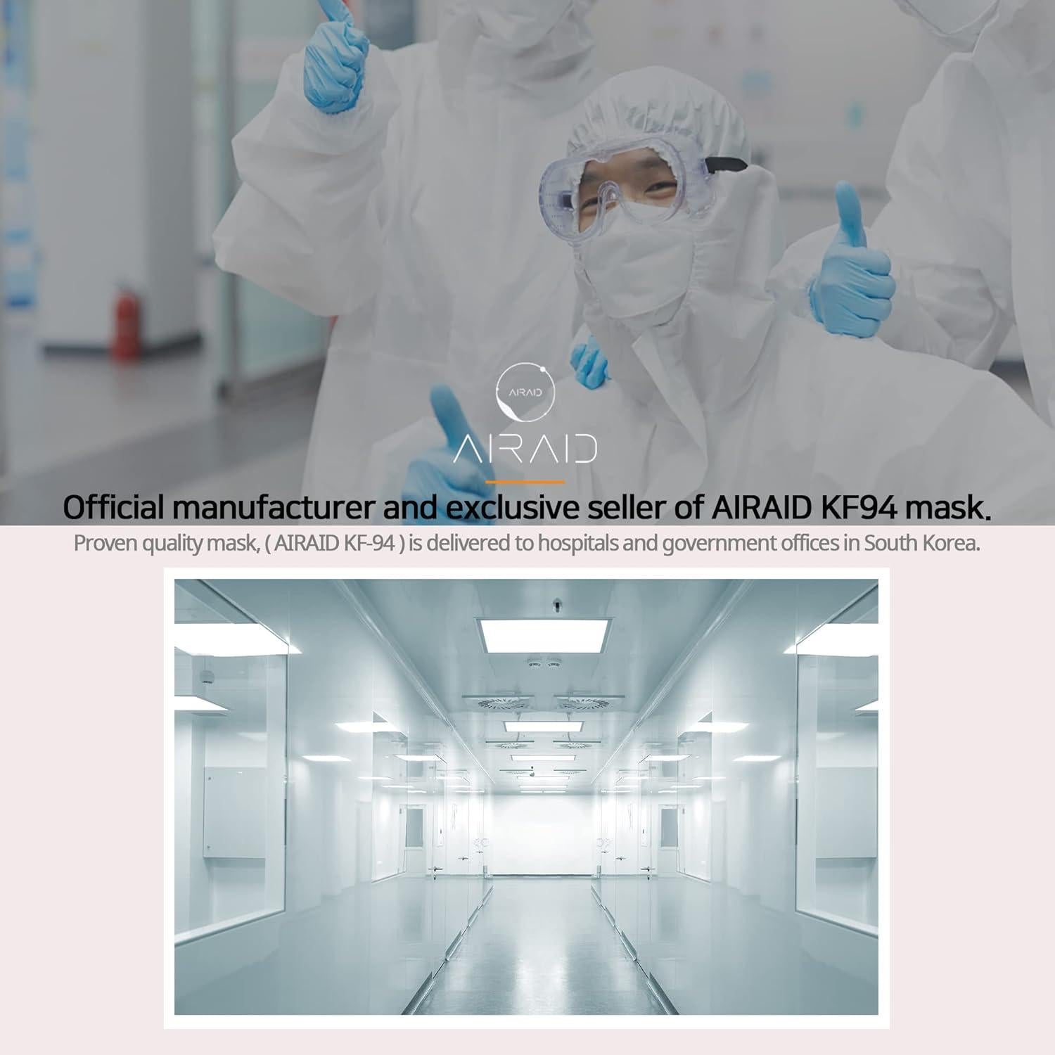 Mascarillas KF94 AIRAID Beige 20P - Protección Facial 3D