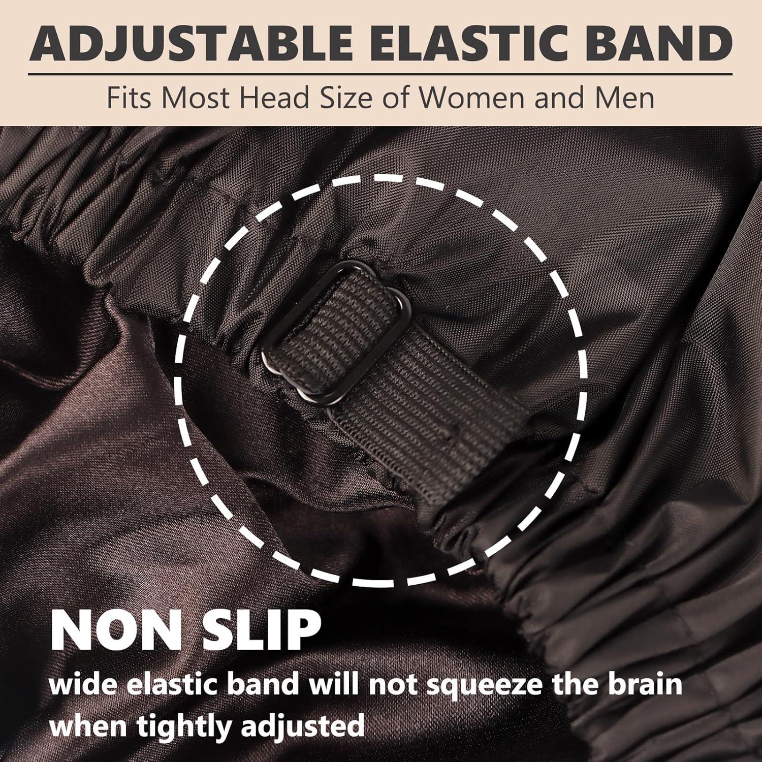 Gorro de Ducha Impermeable Reutilizable Himoswis Grande Negro