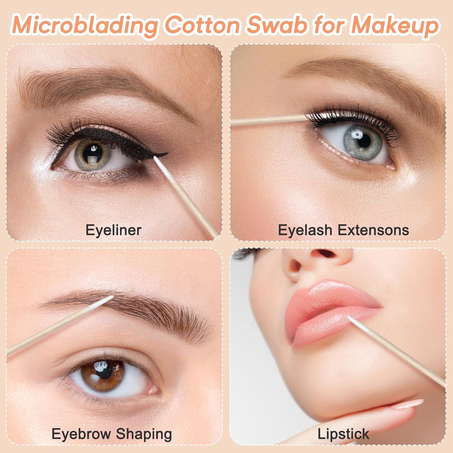 Bastoncillos de Algodón Doble Punta Meanhoo 1000 Pcs 10 cm