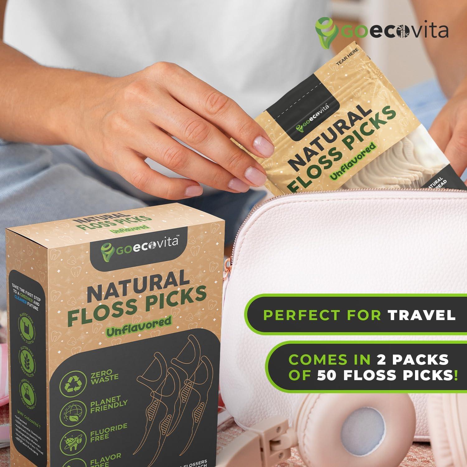 Palillos de Hilo Biodegradables GoEcoVita - 100 Unidades