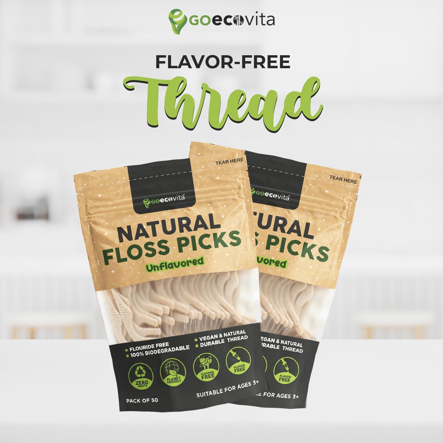 Palillos de Hilo Biodegradables GoEcoVita - 100 Unidades