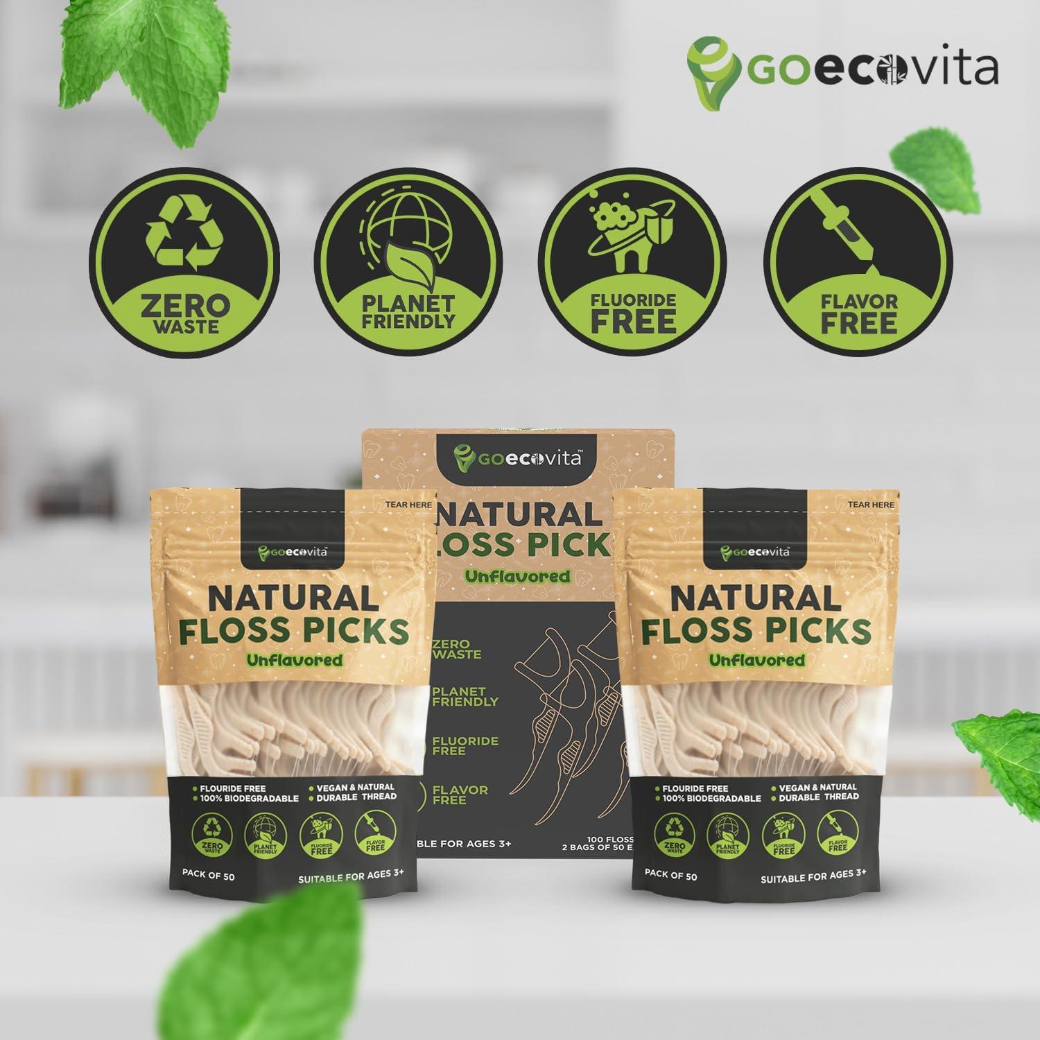 Palillos de Hilo Biodegradables GoEcoVita - 100 Unidades