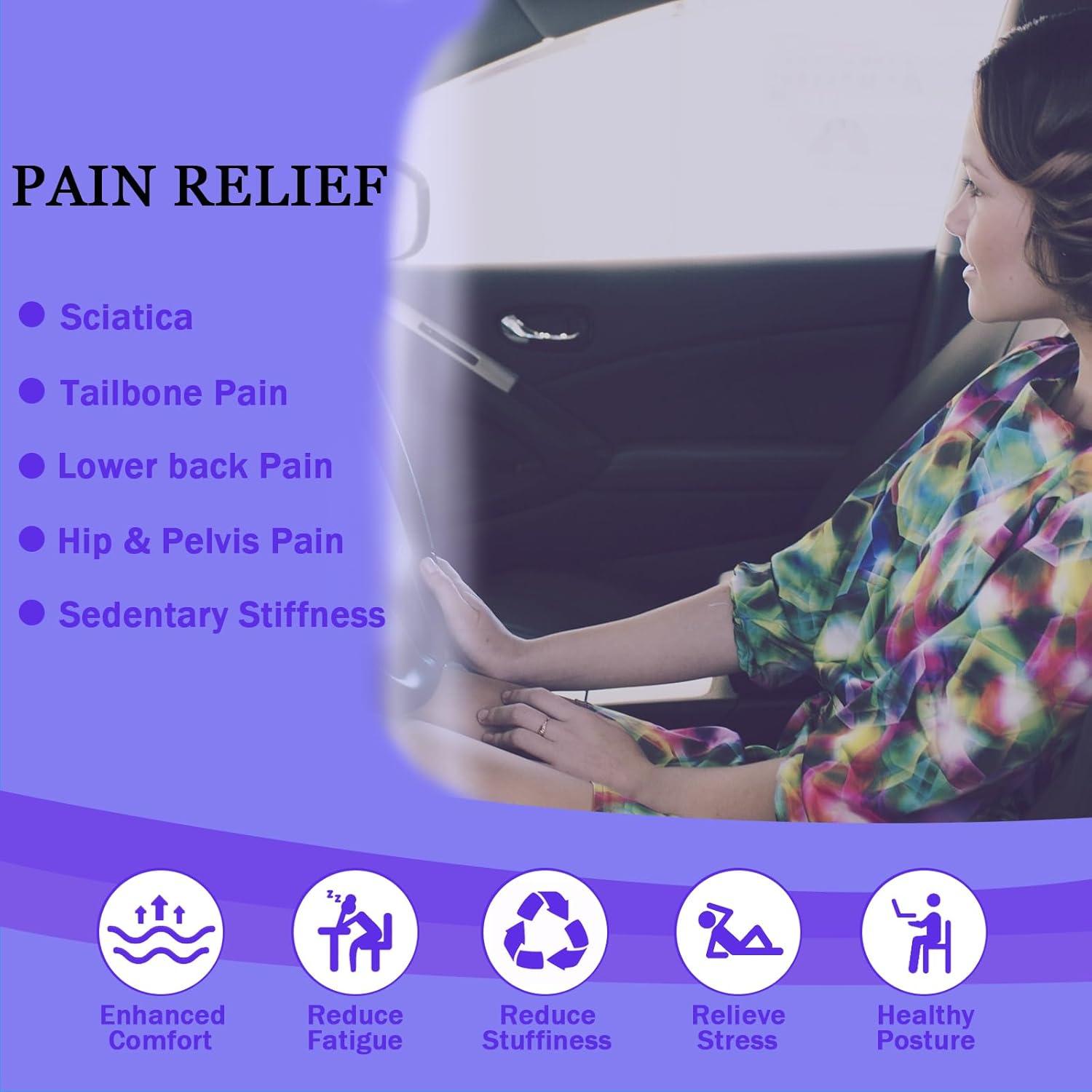 Cojín de Gel Antideslizante Binsheo para Asiento - Beige