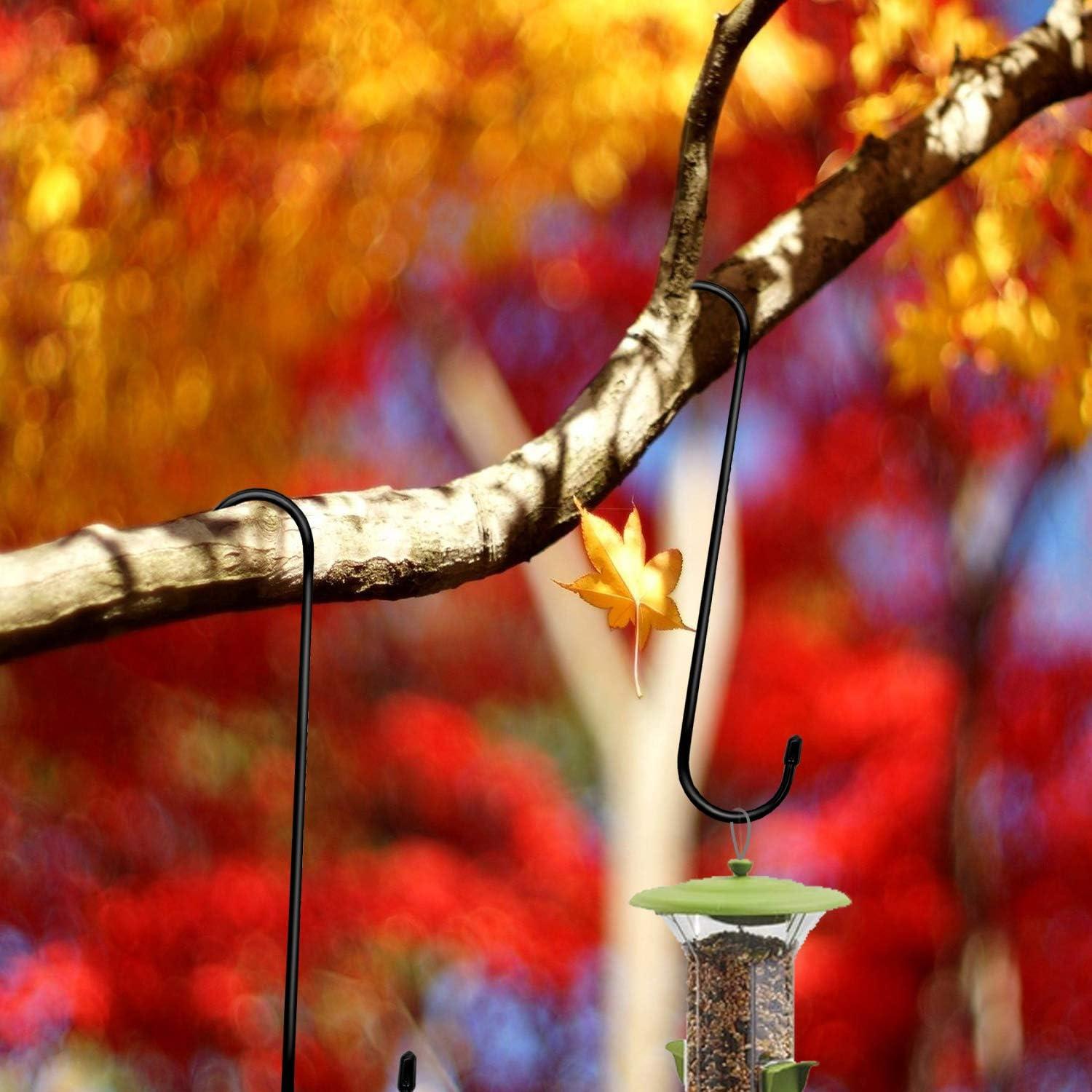 Paquete de 6 ganchos S ESFUN negros alta resistencia 4.54 kg