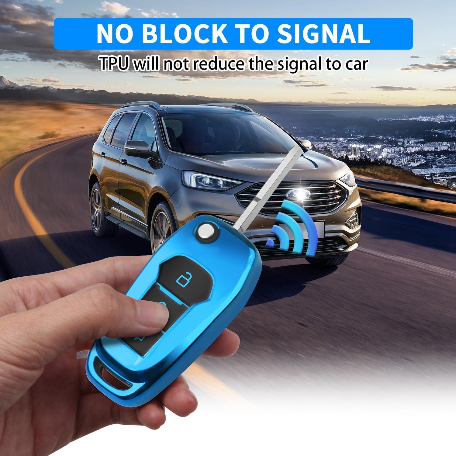 Cubierta de Llave TPU QBUC para Ford F150 F250 Focus 2015-2019