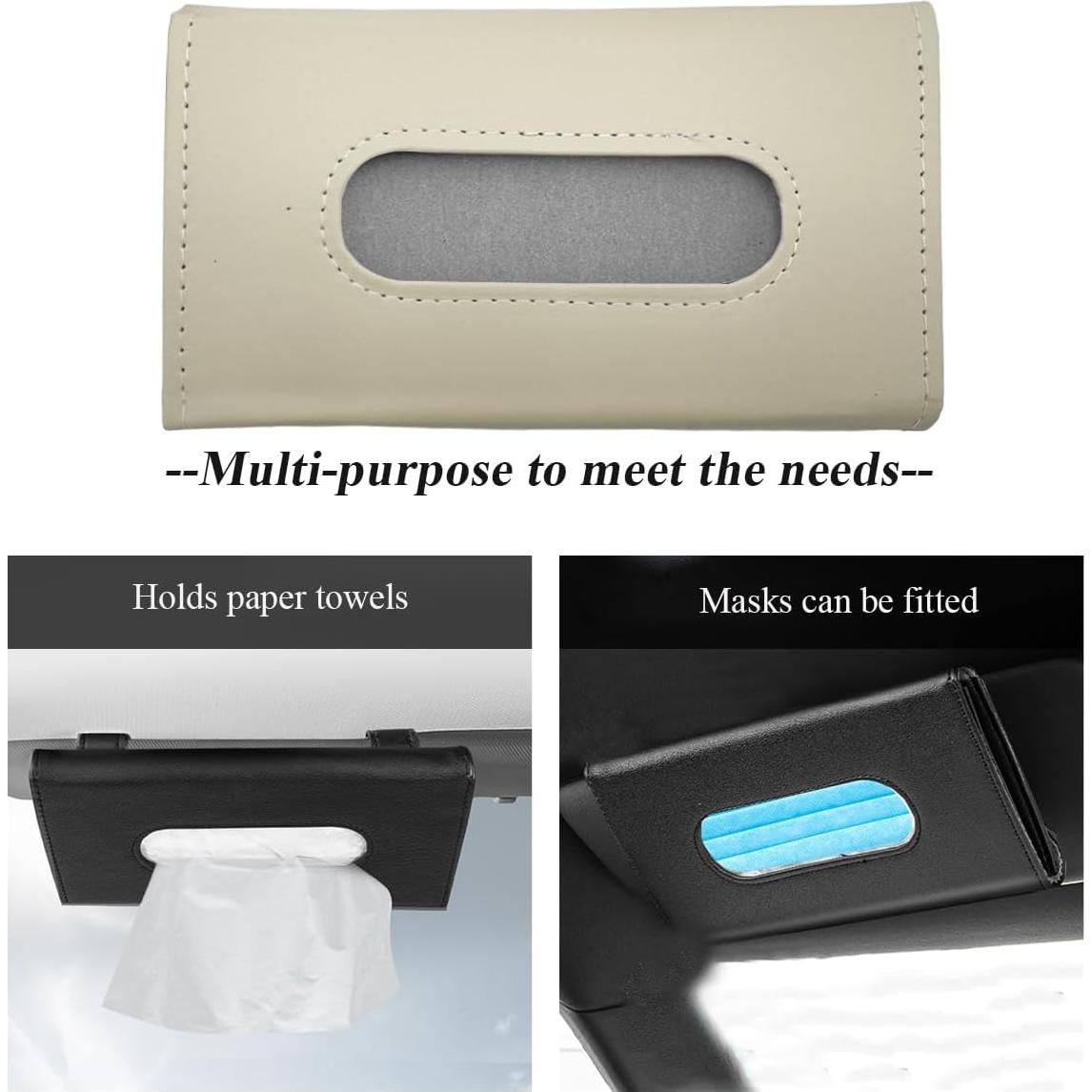 Soporte de Tejido para Coche Sylvil Beige Rectangular 22.6x13.2cm