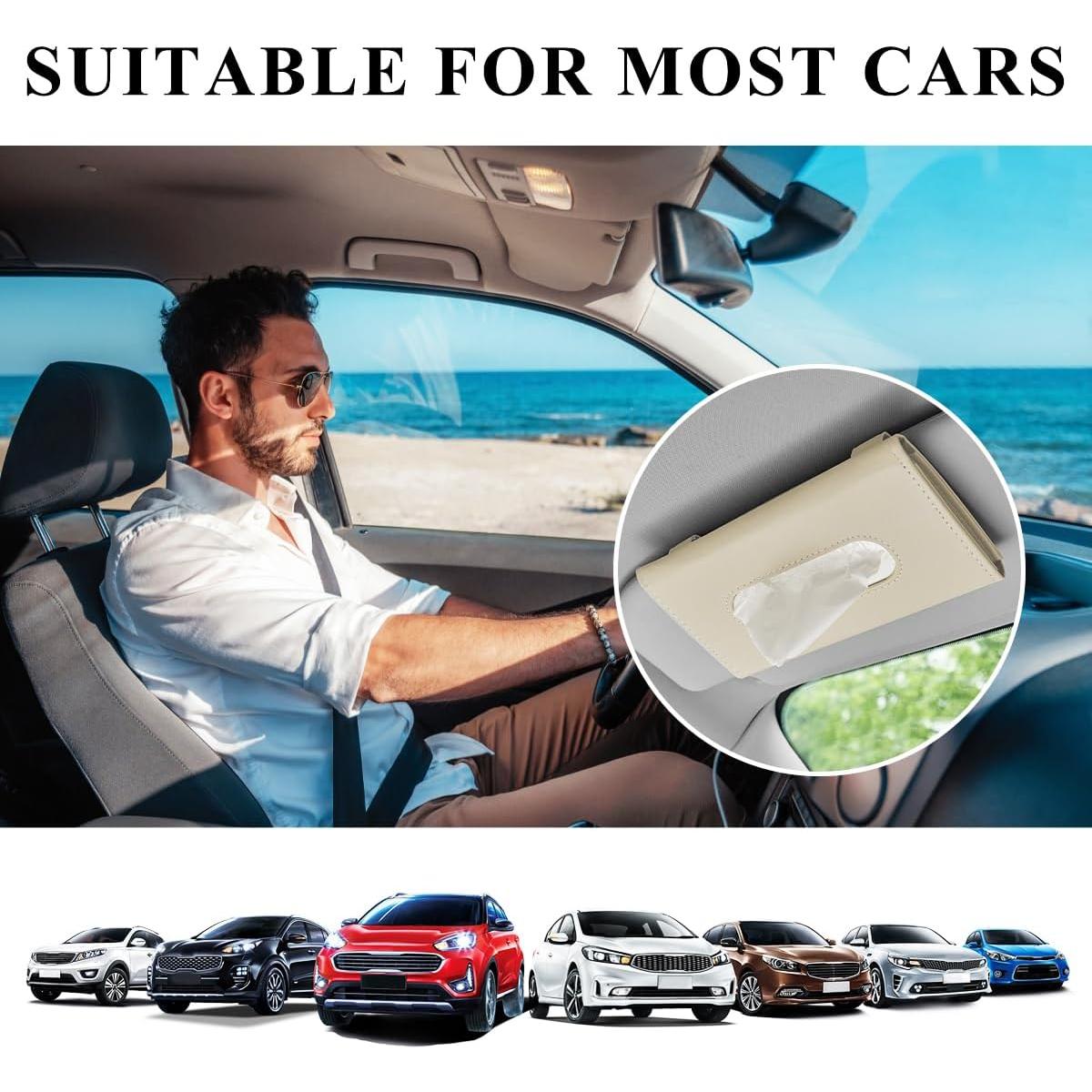 Soporte de Tejido para Coche Sylvil Beige Rectangular 22.6x13.2cm