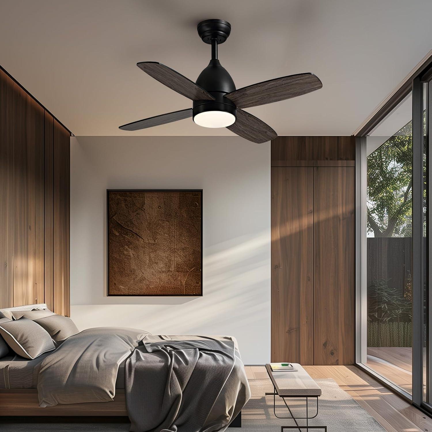 Ventilador de Techo SNZ 96 cm con Luz LED y Control Remoto