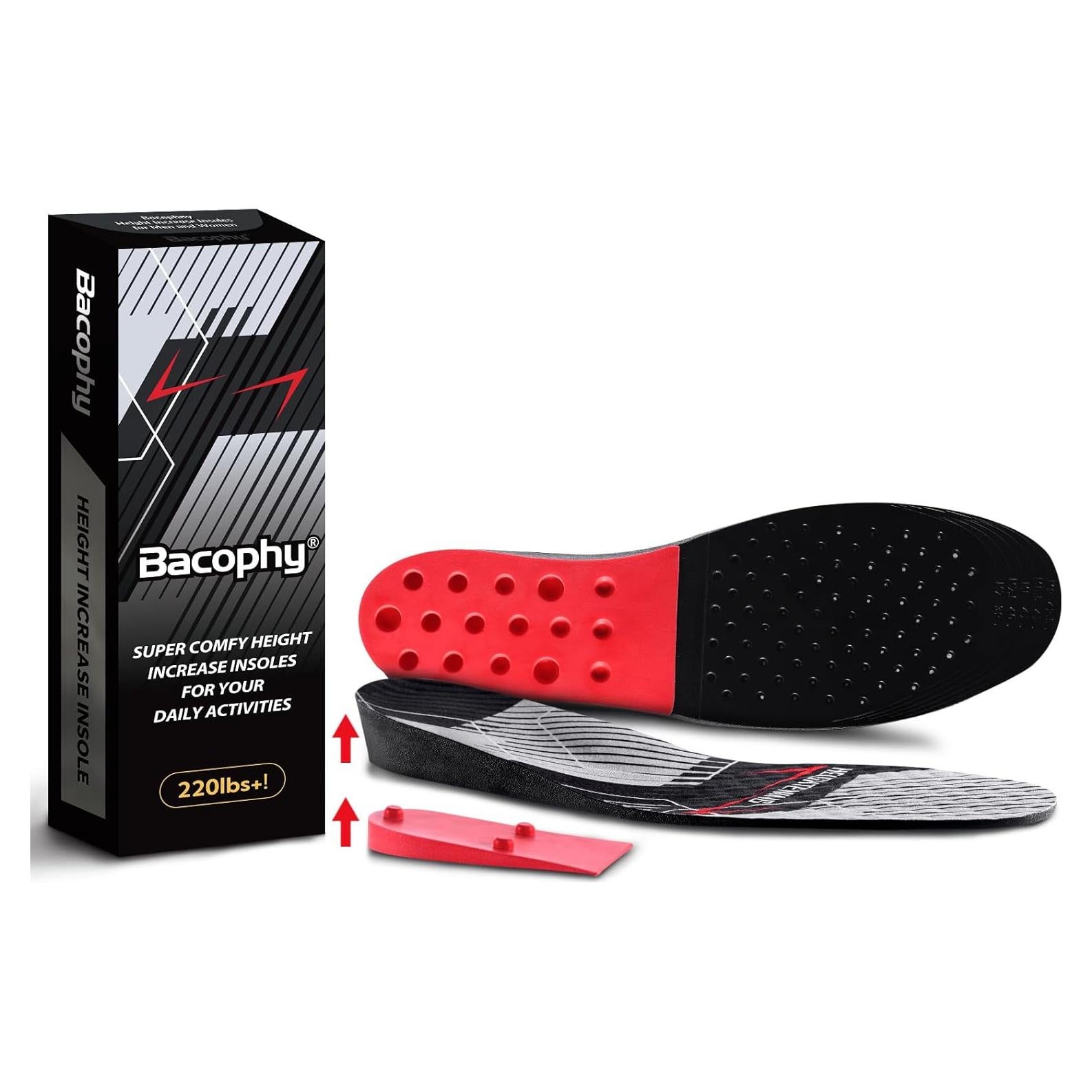 Plantillas de Aumento de Altura Bacophy Ajustables 3.05 cm