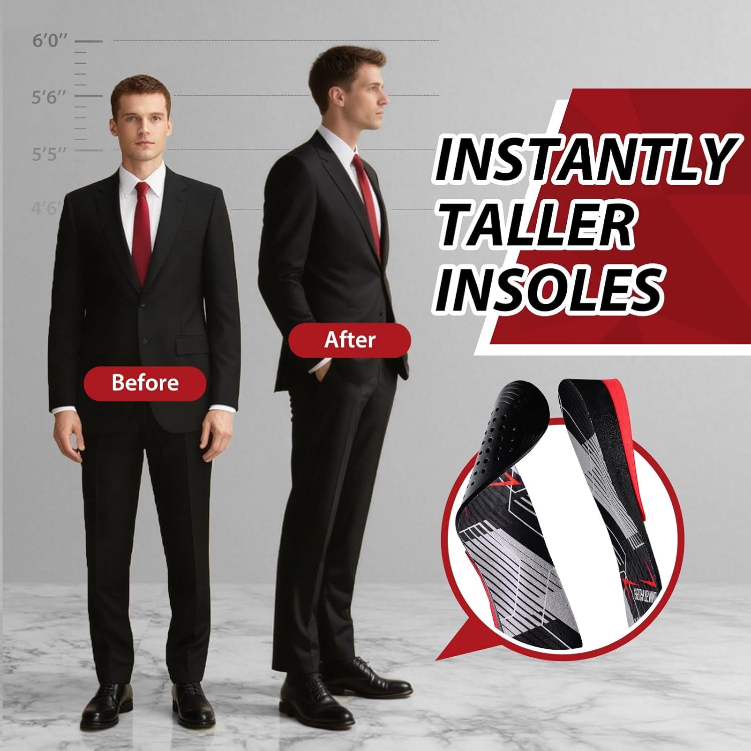 Plantillas de Aumento de Altura Bacophy Ajustables 3.05 cm