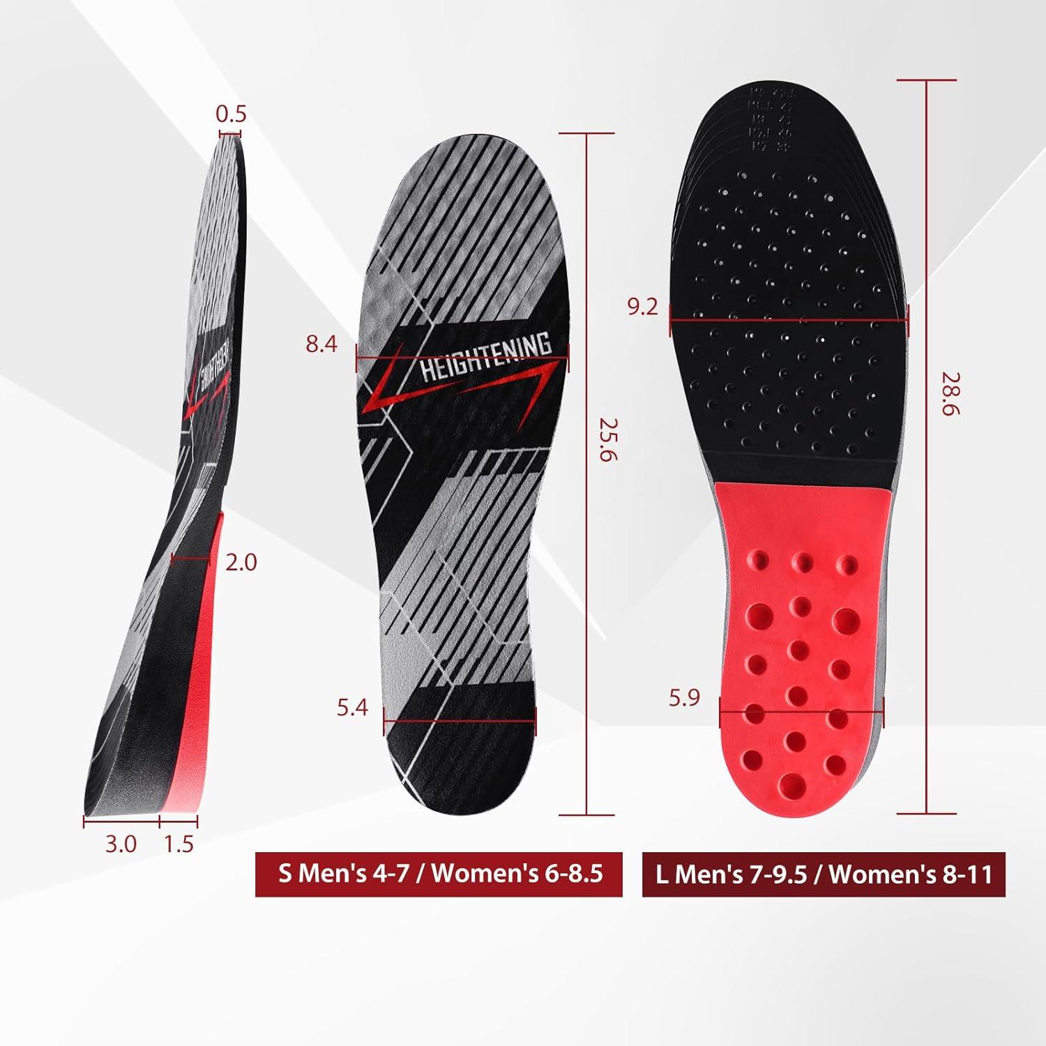 Plantillas de Aumento de Altura Bacophy Ajustables 3.05 cm