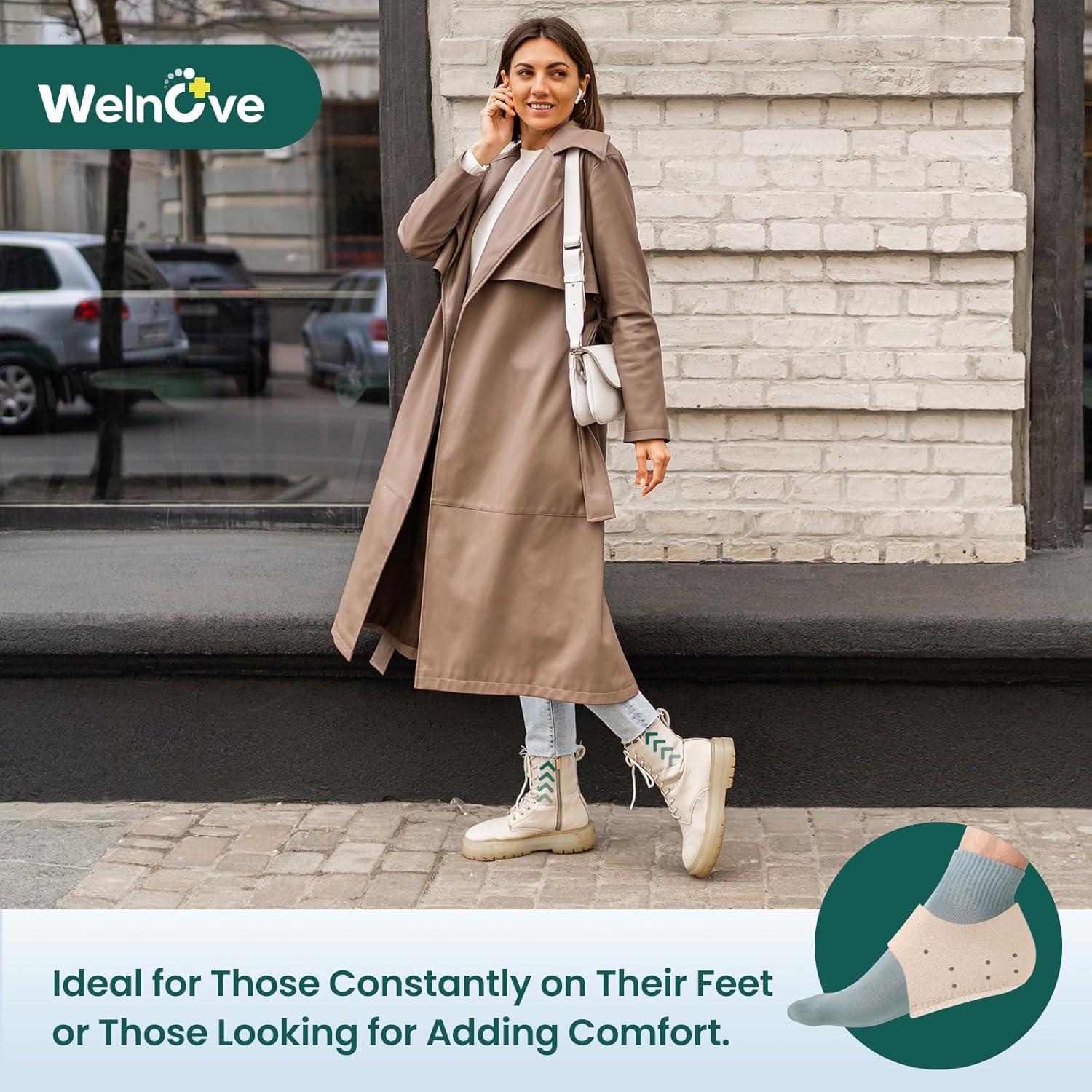 Protectores de Talón Welnove para Fascitis Plantar - Alivio Dolor