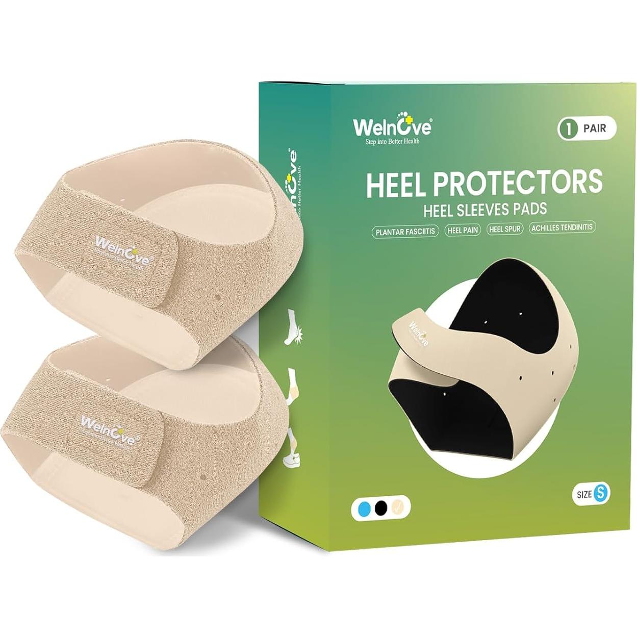 Protectores de Talón Welnove para Fascitis Plantar - Alivio Dolor