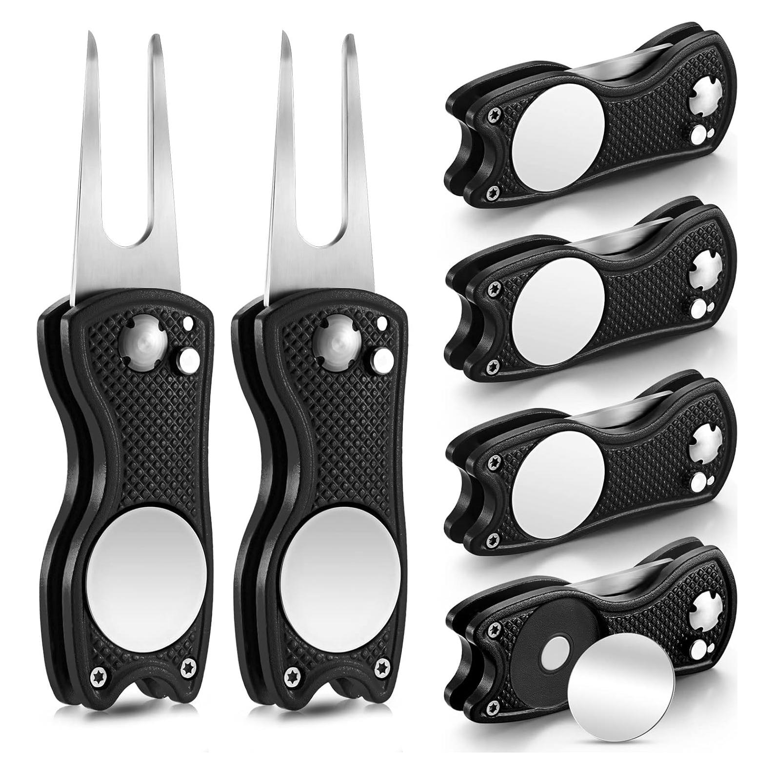 6 Herramientas de Reparación de Golf Skylety Plegables Acero Inoxidable