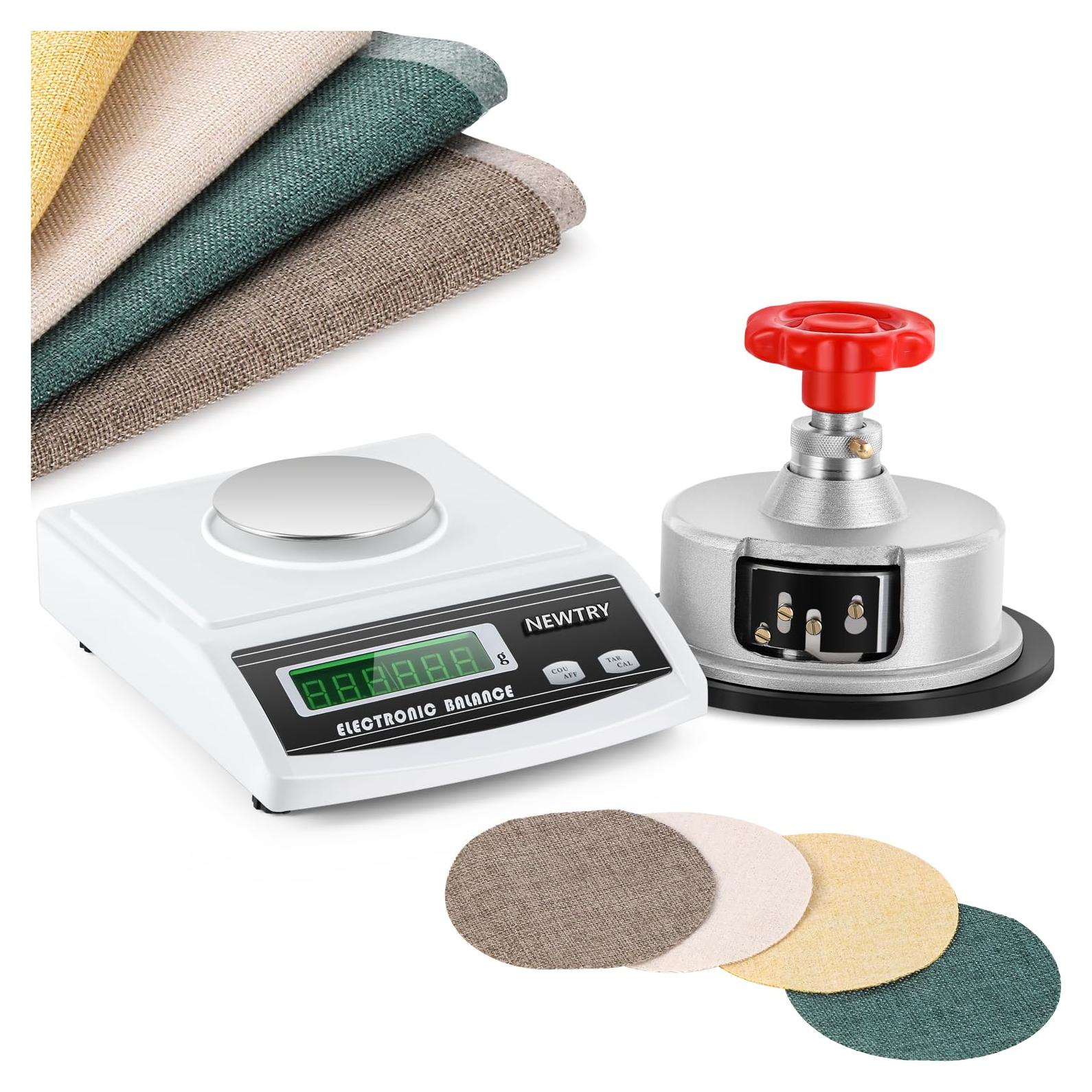 Balanza Electrónica de Peso de Tela NEWTRY 600g/0.01g con Muestreador