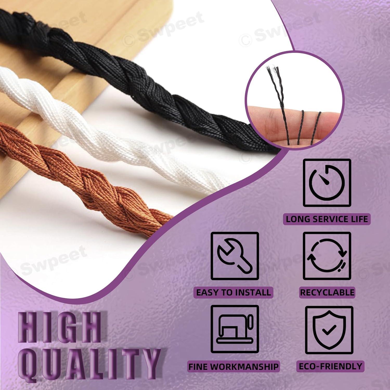 Kit de Agujas de Coser de Cuero Swpeet 19 Piezas con Hilo