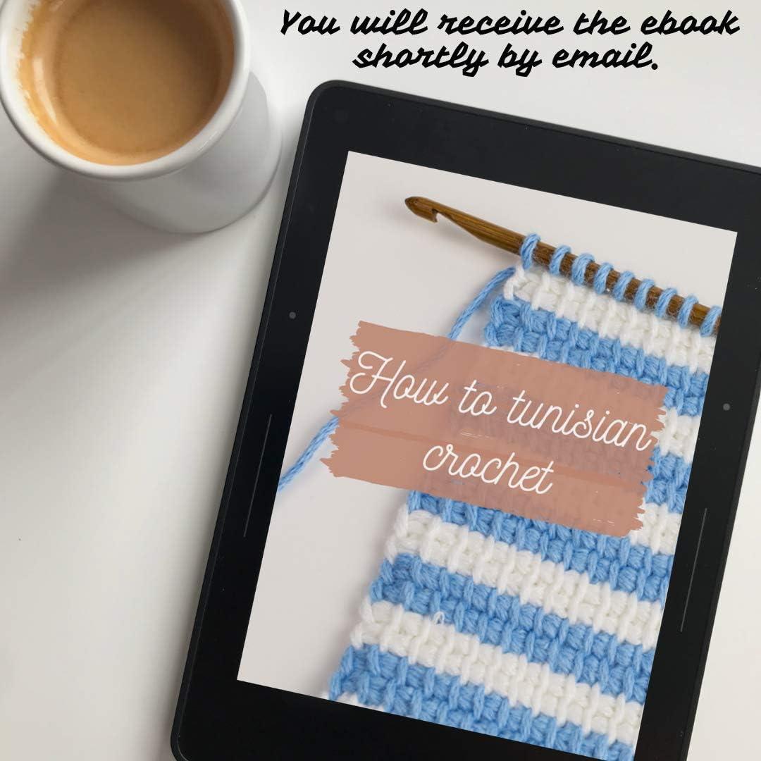 Ganchos de Crochet Tunecino KnitPal 80cm Madera 3 Tamaños