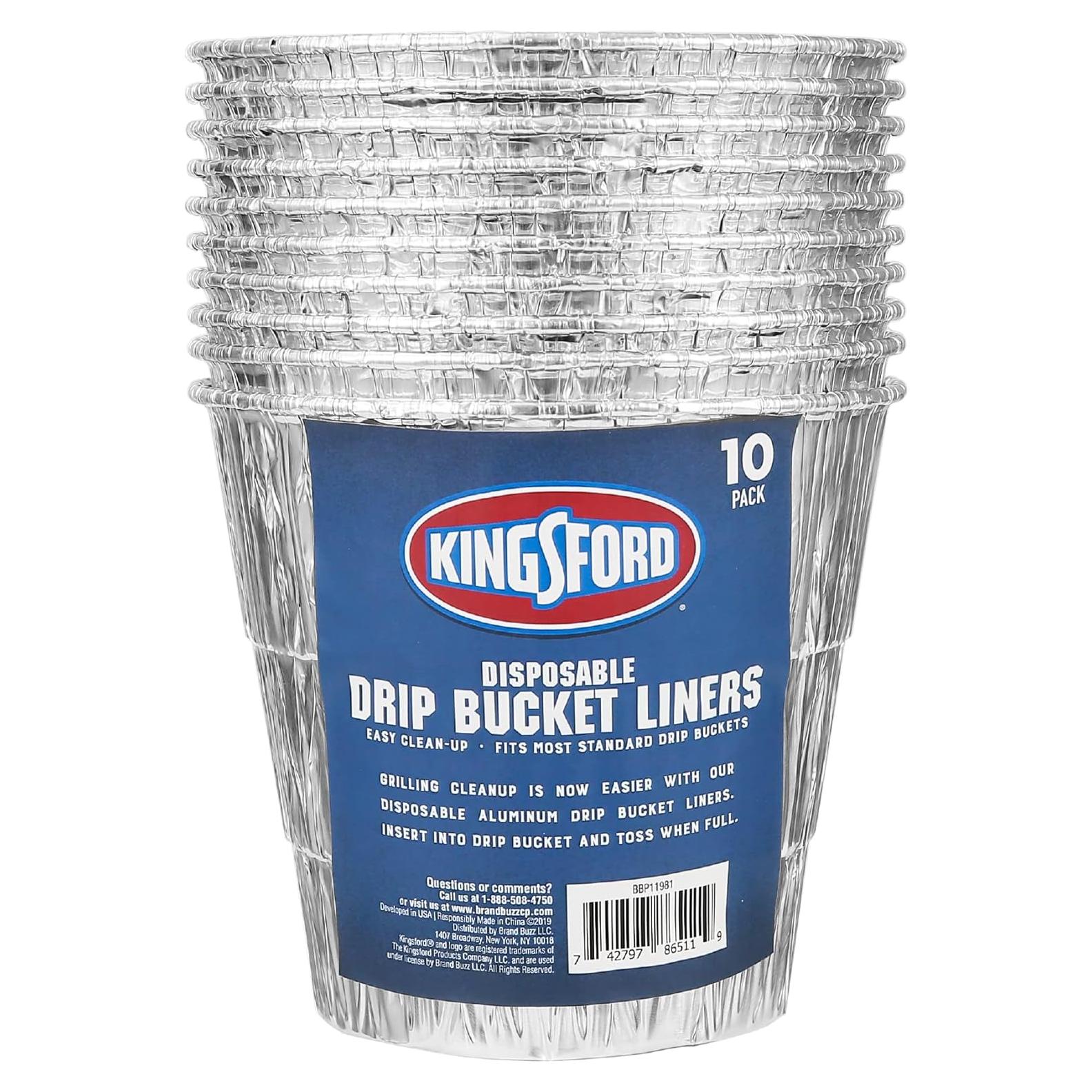 Forros desechables para cubos de goteo Kingsford - 10 unidades