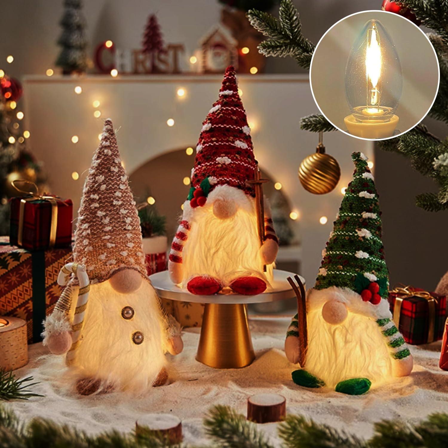 Juego de Cables LED C7 Blanco 1.83m con 8 Bombillas - Ahorro Energético