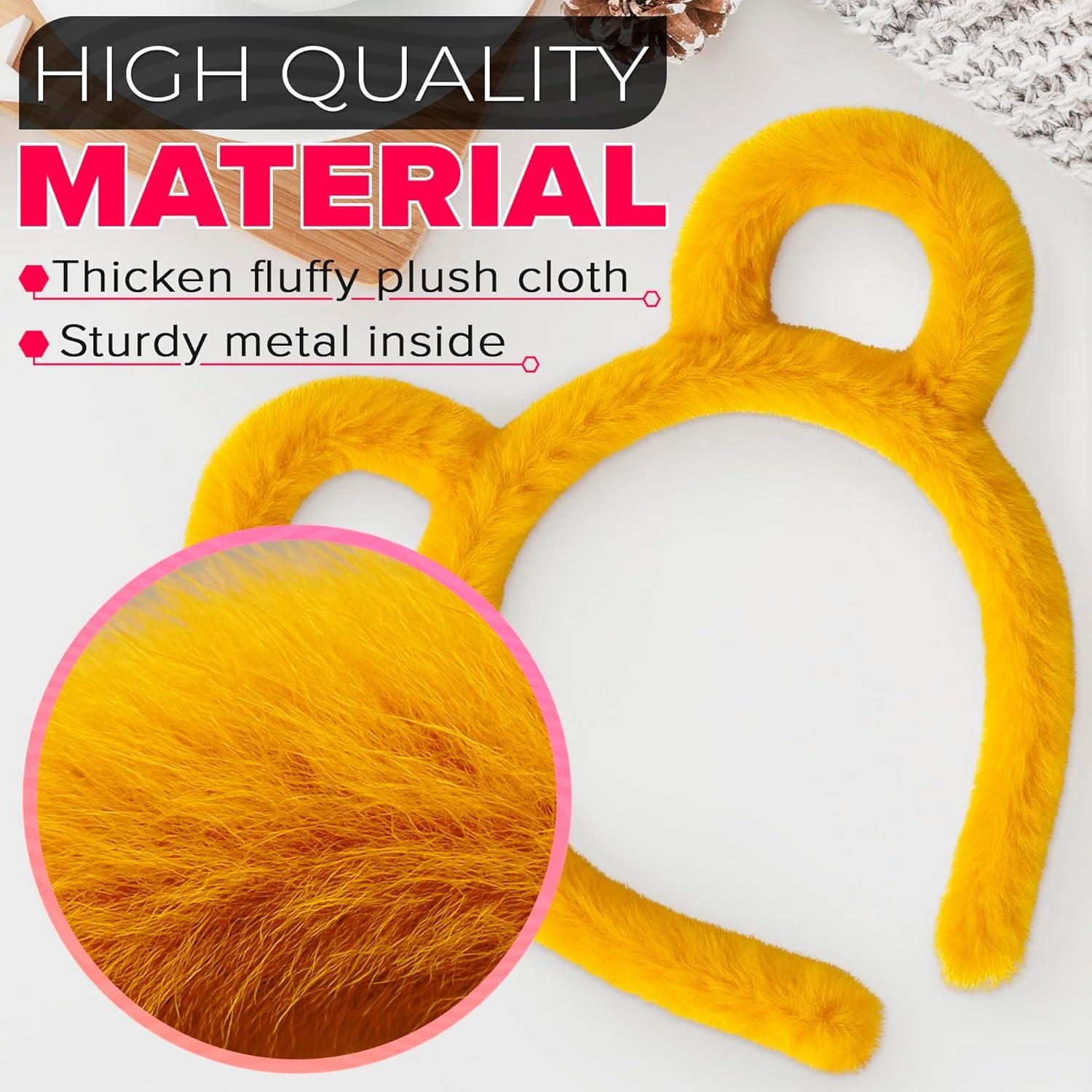 Diadema de Oídos de Oso Amarillo LIBERHAUS Suave y Ligera