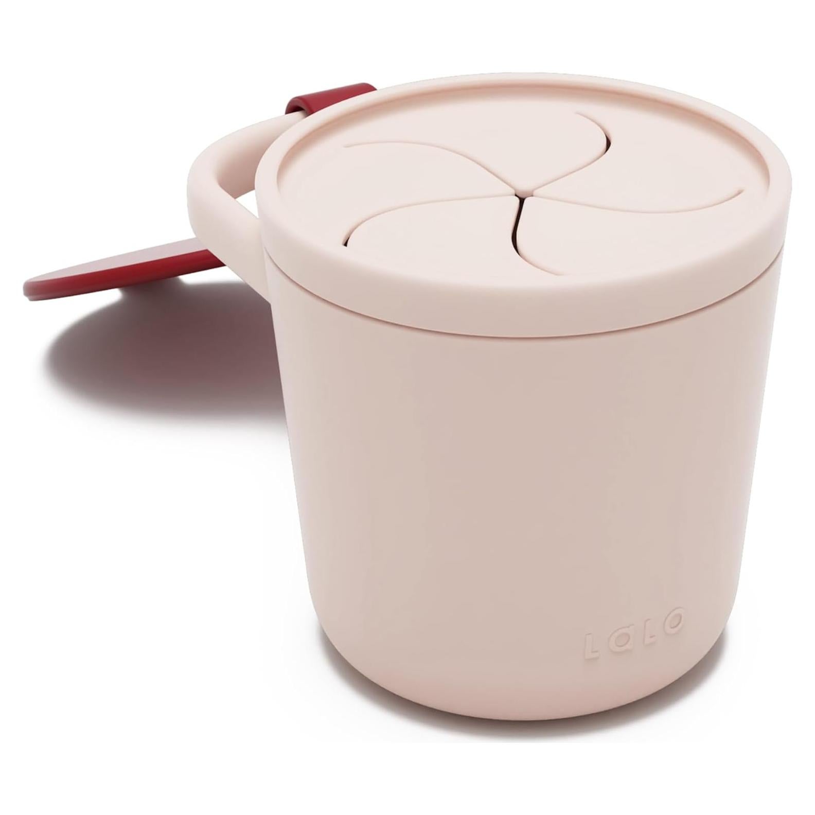 Taza de Snack Lalo Silicona Baya y Crema 12.6x8.89cm