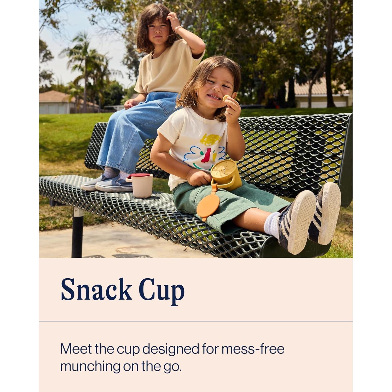 Taza de Snack Lalo Silicona Baya y Crema 12.6x8.89cm