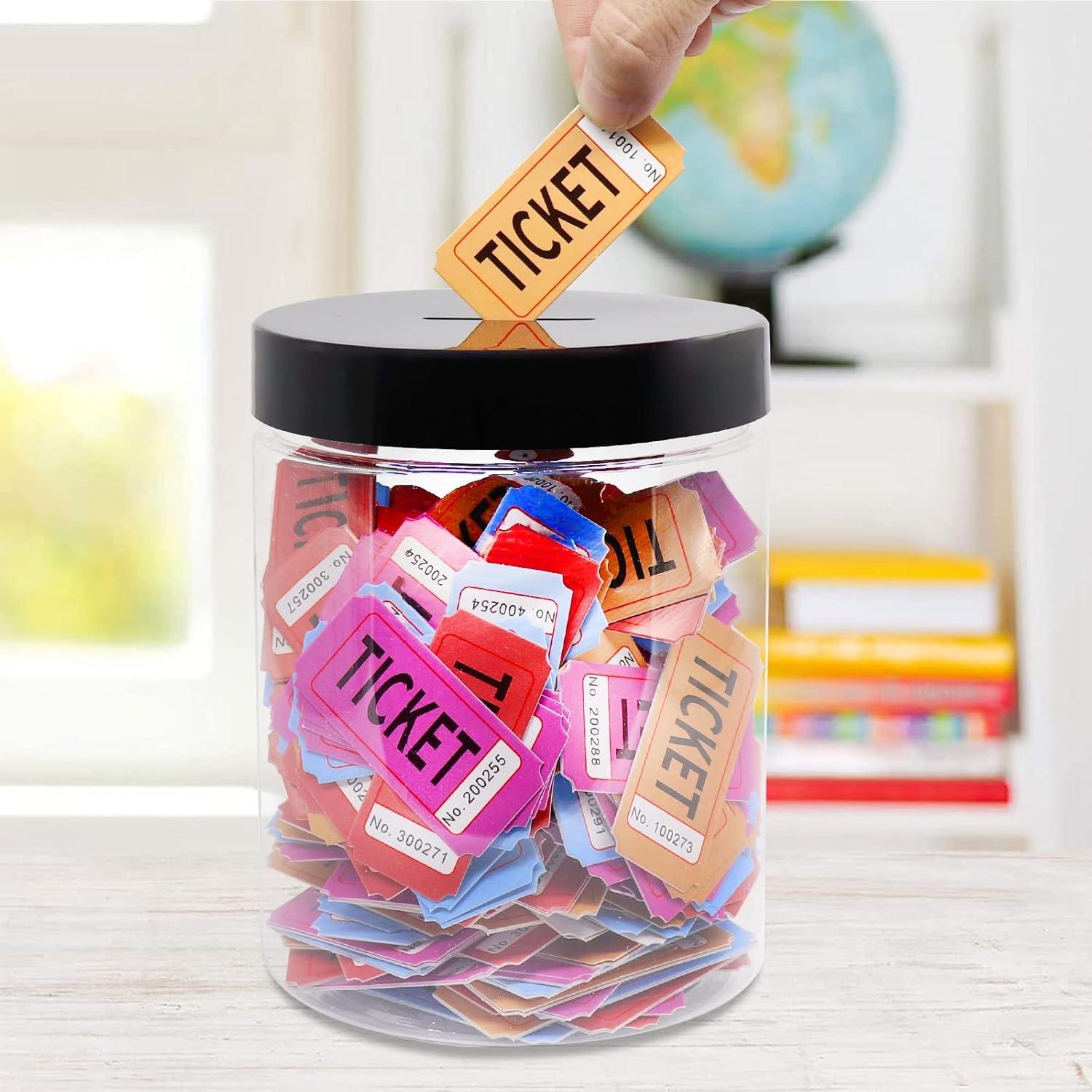 Tarro de Ahorro Grande Mczxon 1.89L Plástico Transparente 2-Pack