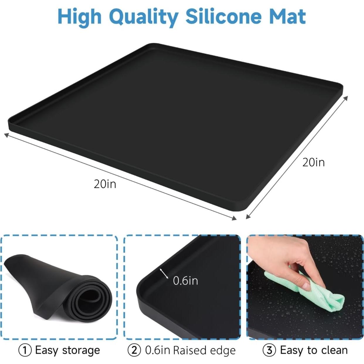 Alfombrilla de Silicona para Aire Acondicionado Portátil 50.8x50.8cm