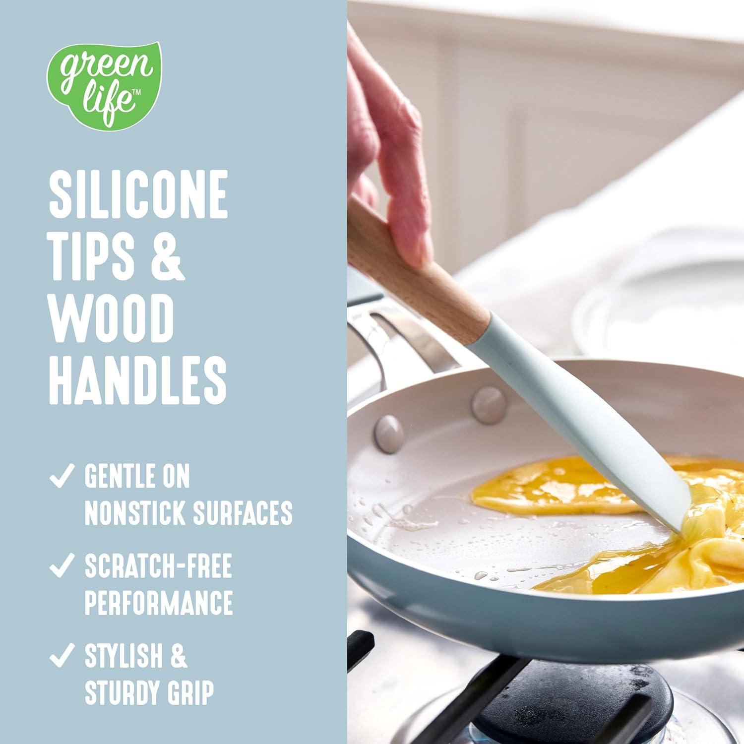 Juego de Utensilios de Cocina GreenLife 11 Piezas Silicona